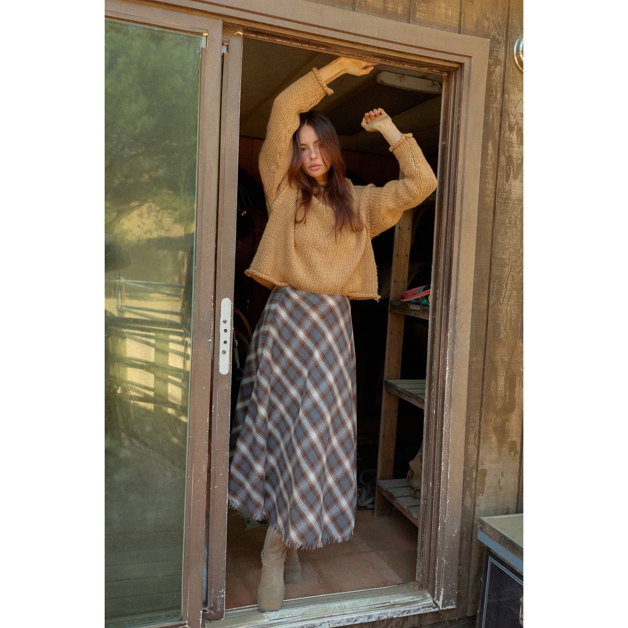 Rolled Collar Sweater