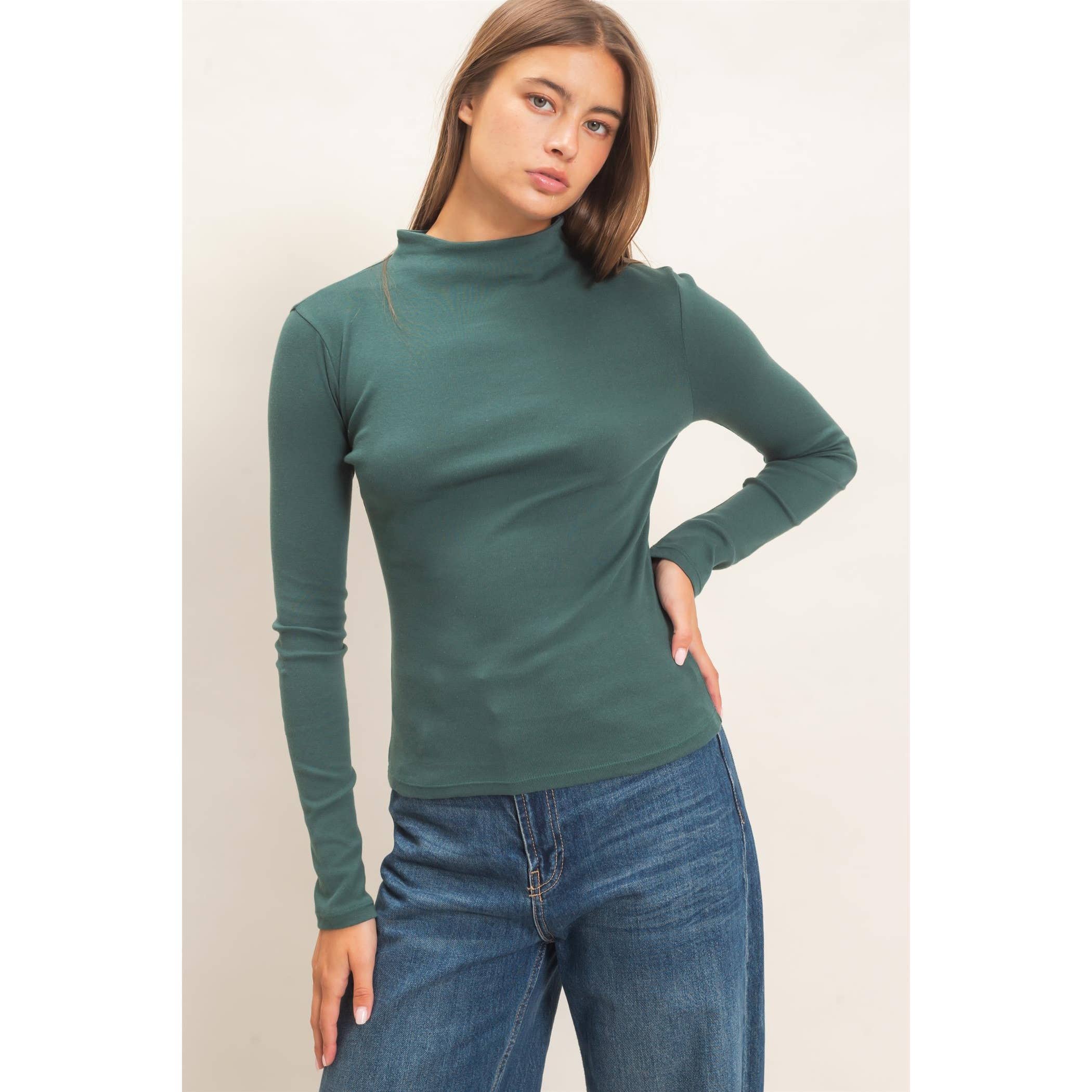 Mock Neck Long Sleeve