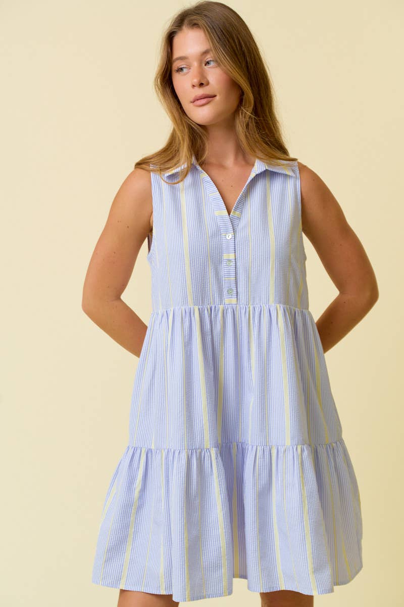 Mae Striped Mini Dress