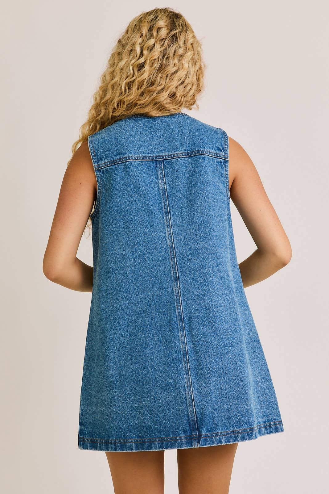 Leah Denim Mini Dress