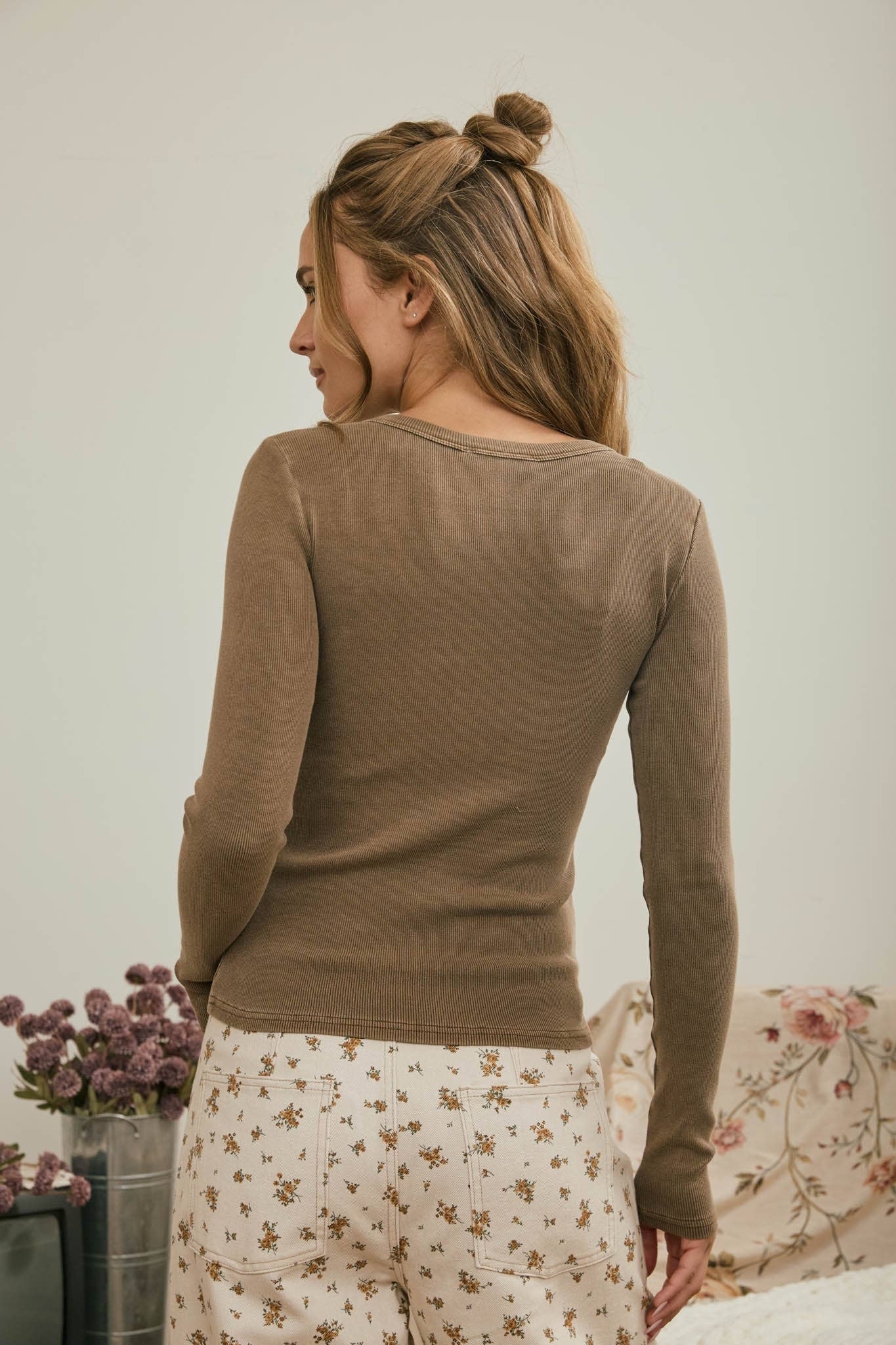 Everyday Button Knit Top
