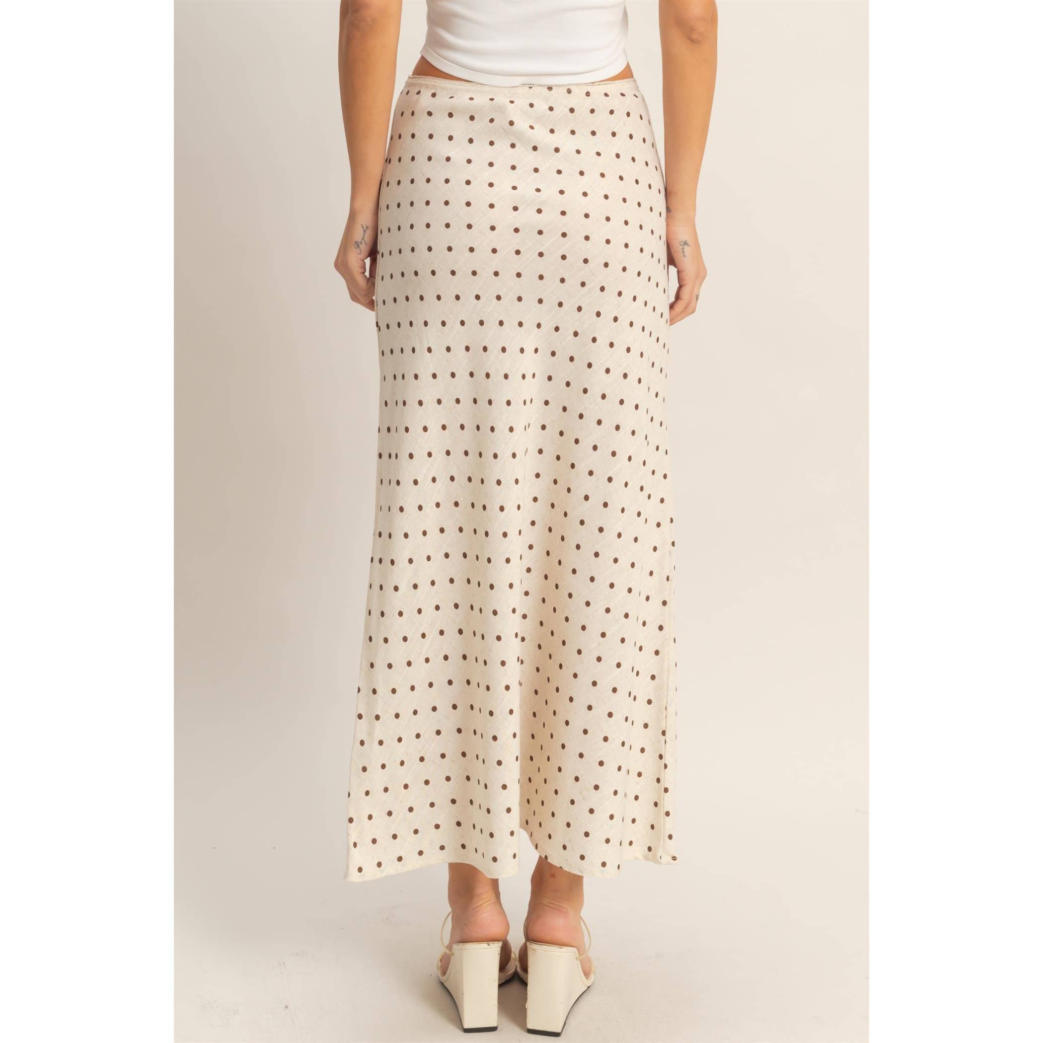 Polka Dot A-Line Skirt