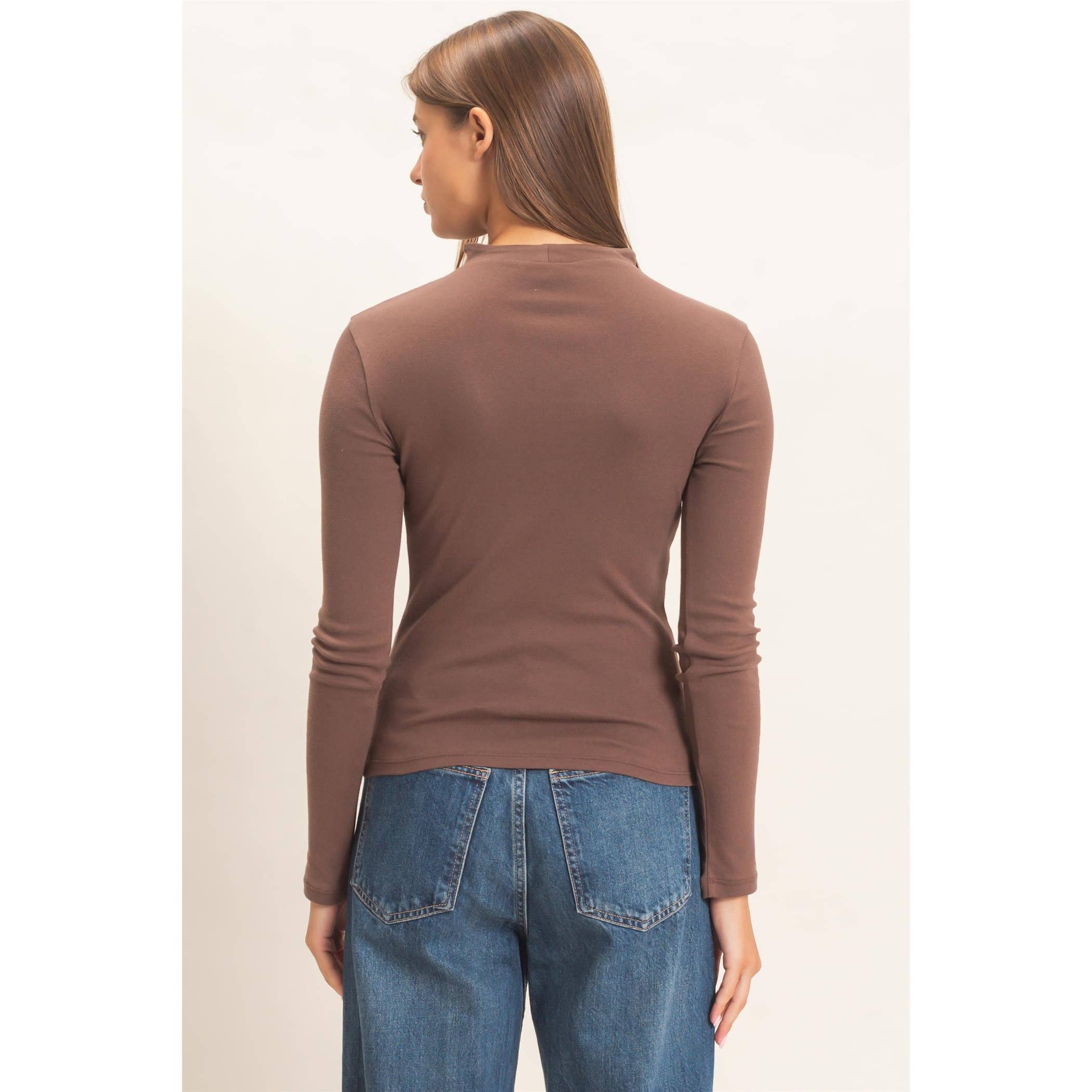 Mock Neck Long Sleeve