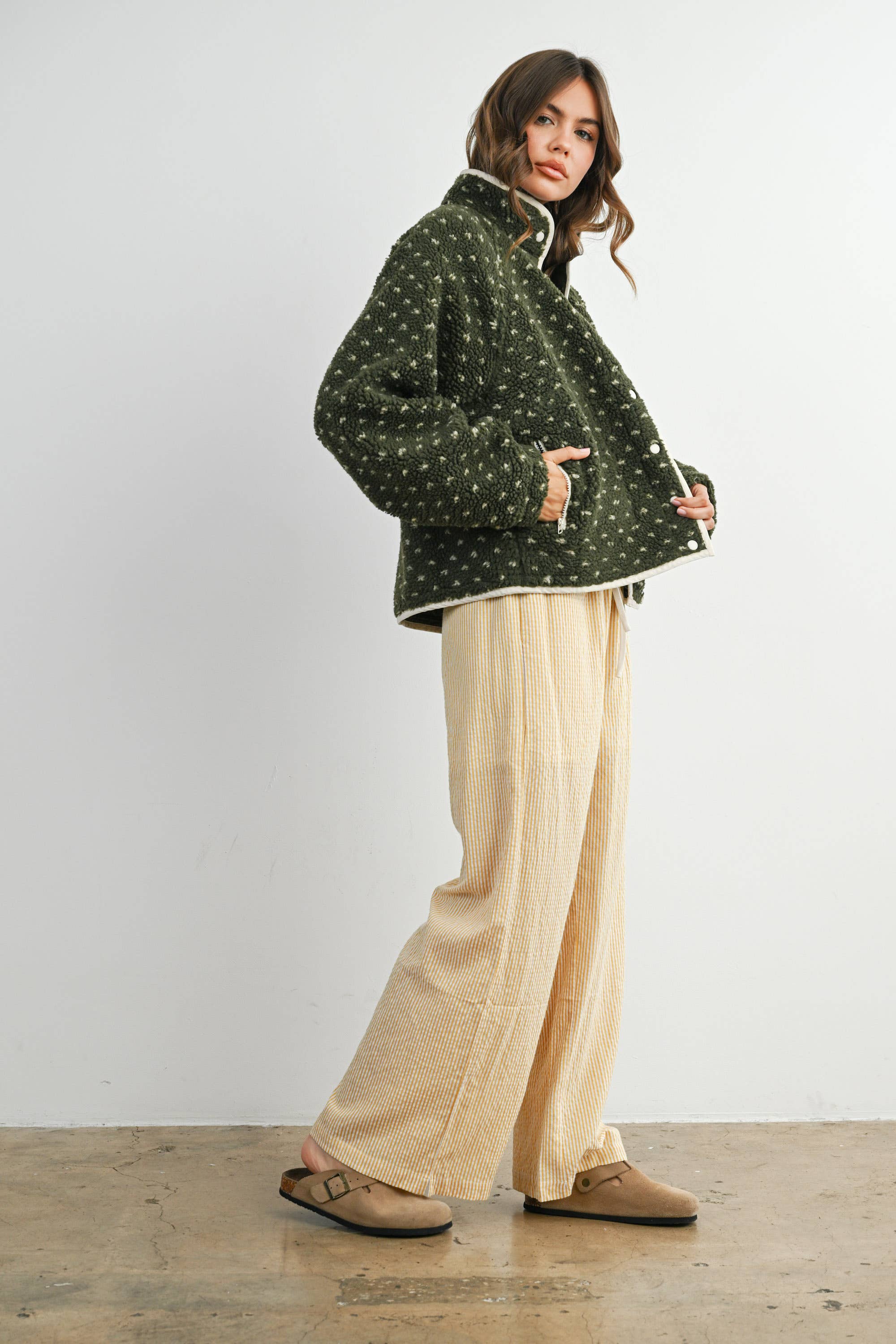High Pile Fleece Puffer Jacket - BMJ7831