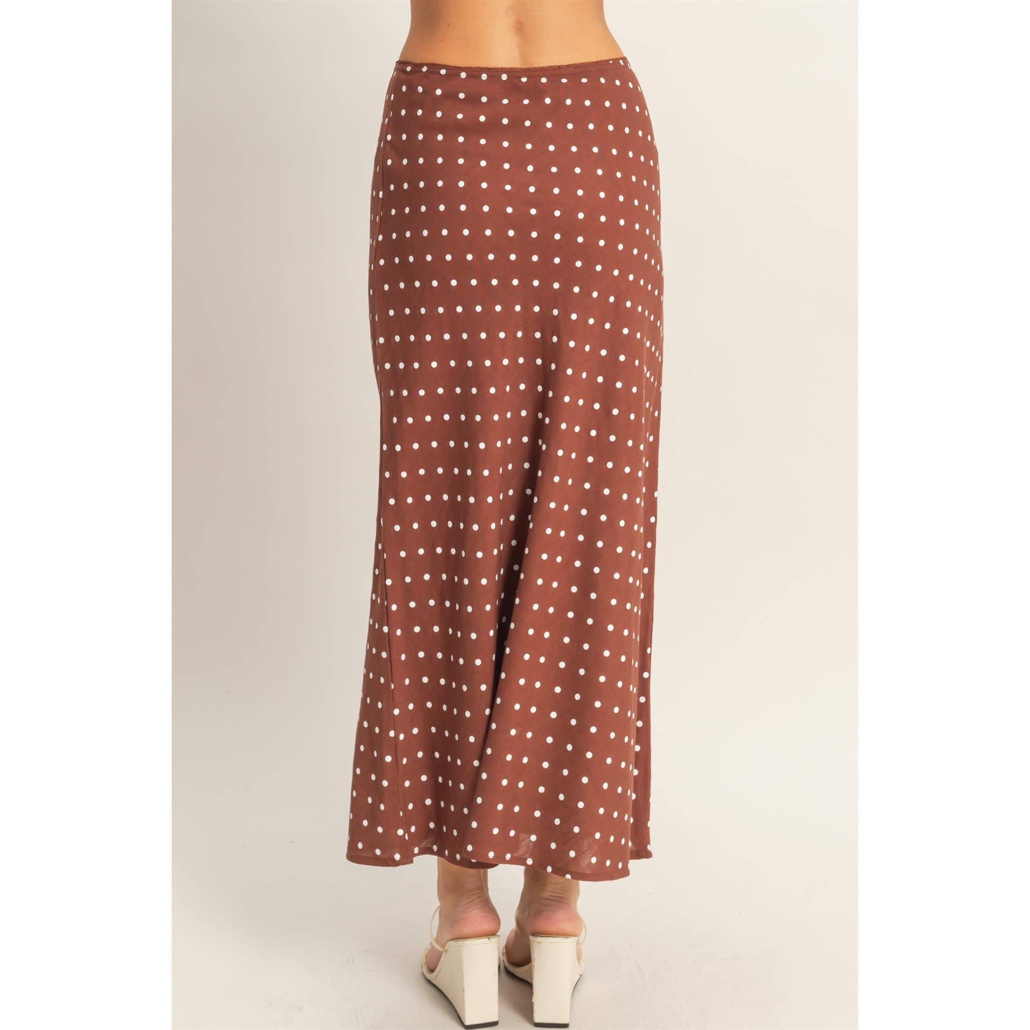 Polka Dot A-Line Skirt