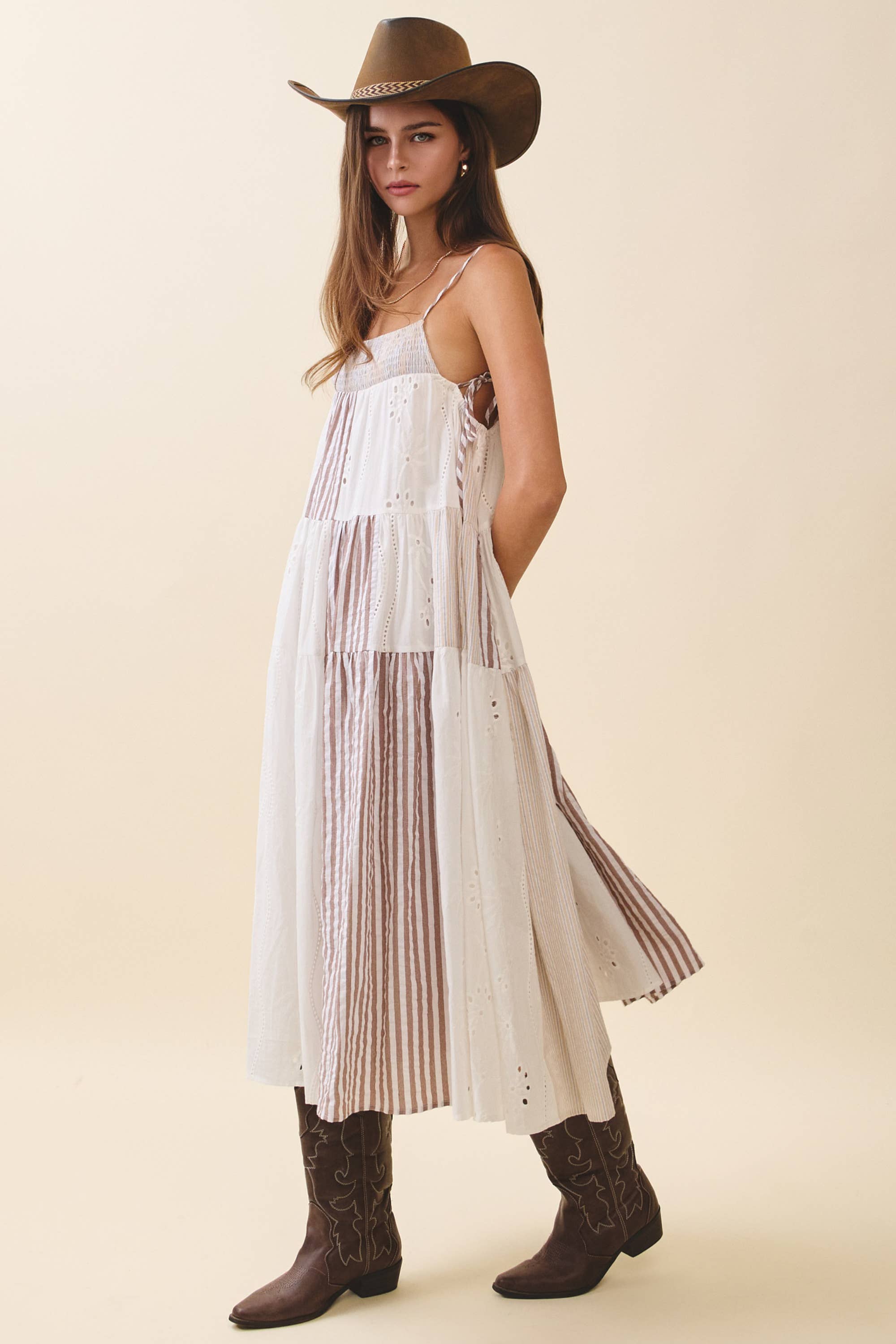 Clara Tiered Midi Dress