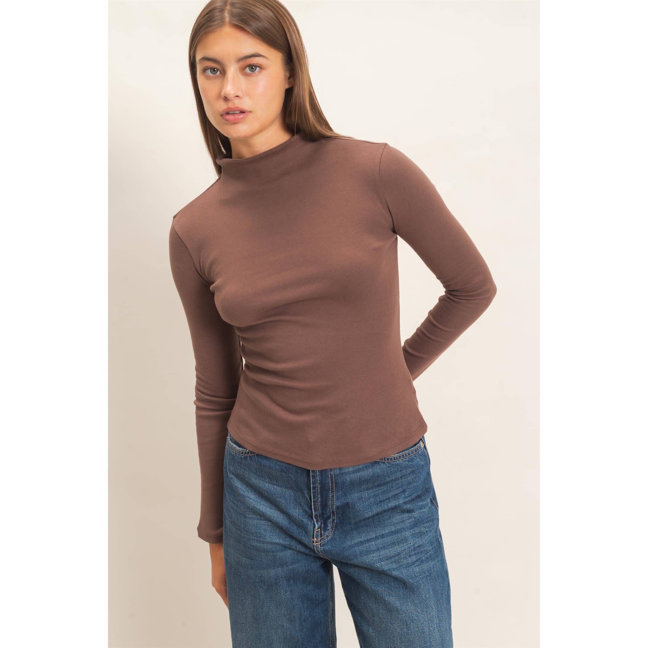 Mock Neck Long Sleeve