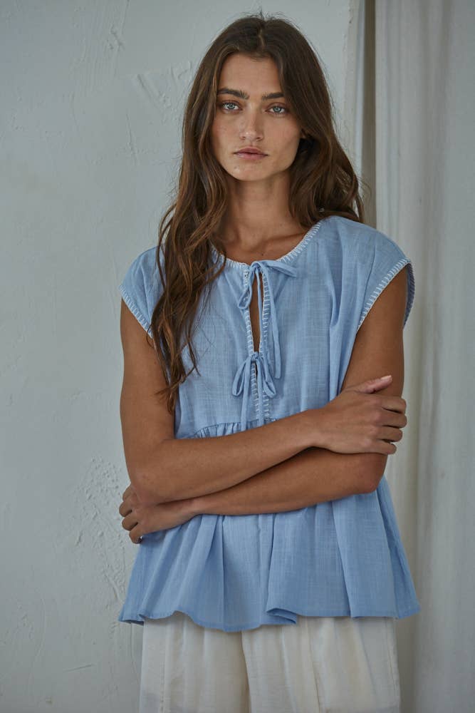 Sleeveless Baby Doll Top