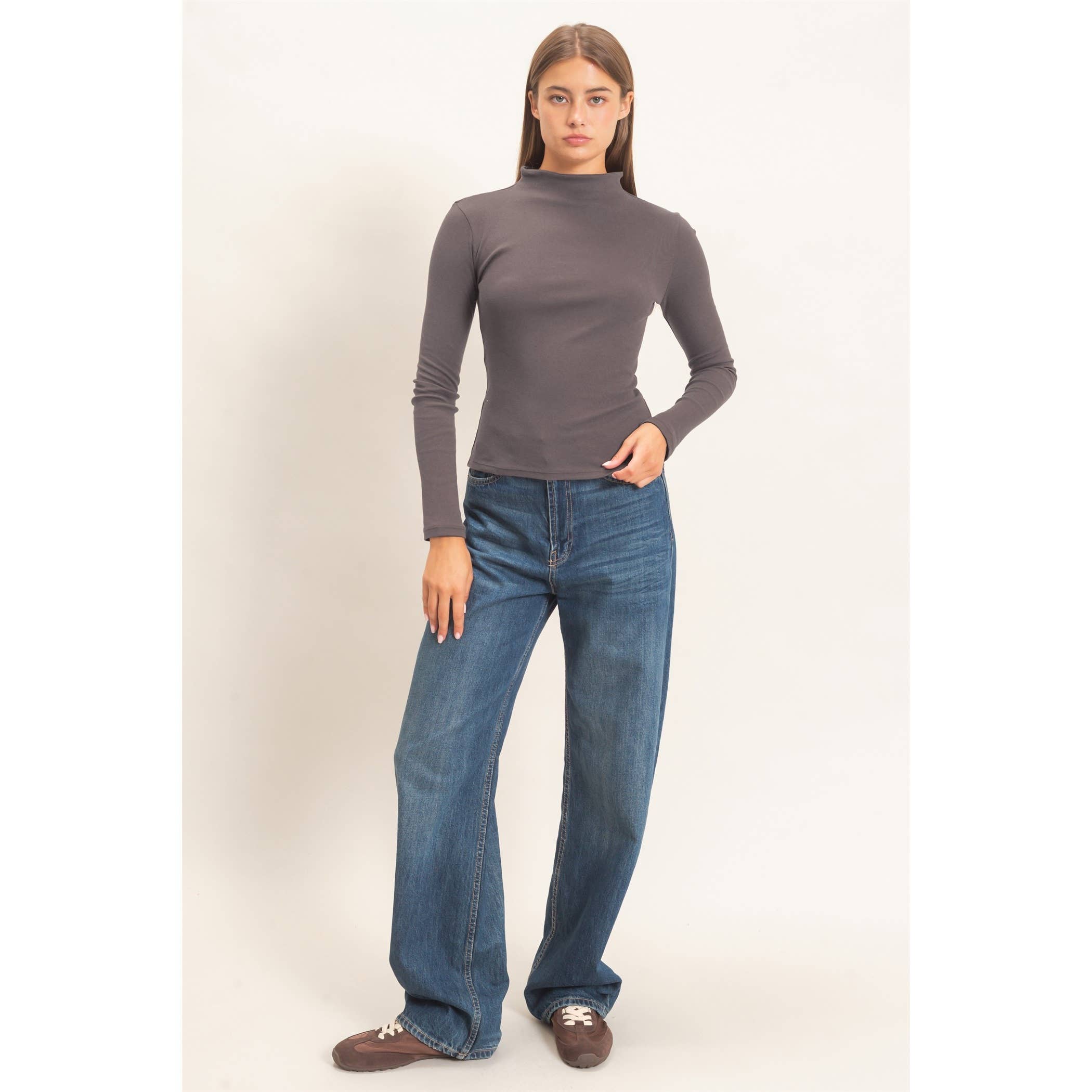 Mock Neck Long Sleeve
