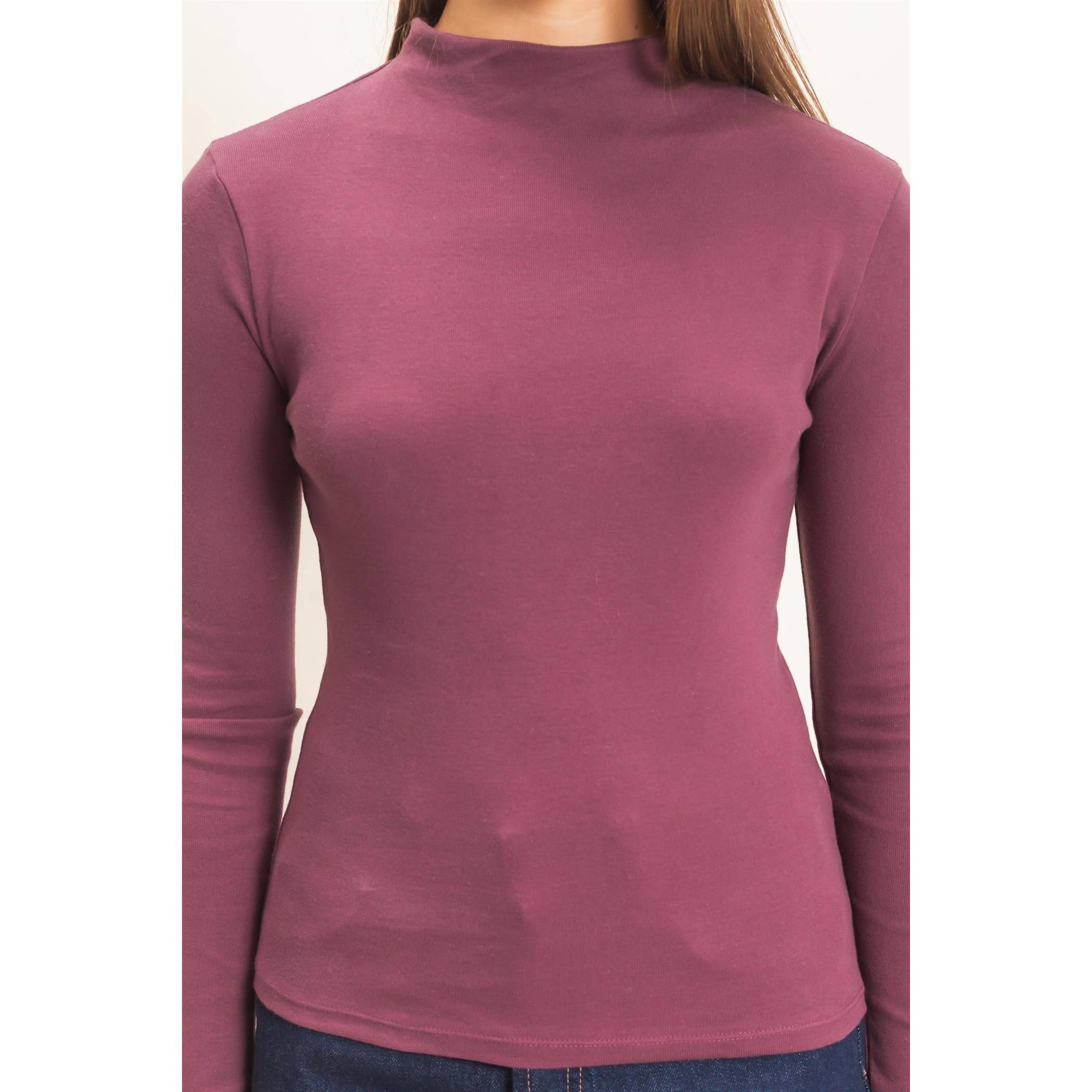 Mock Neck Long Sleeve