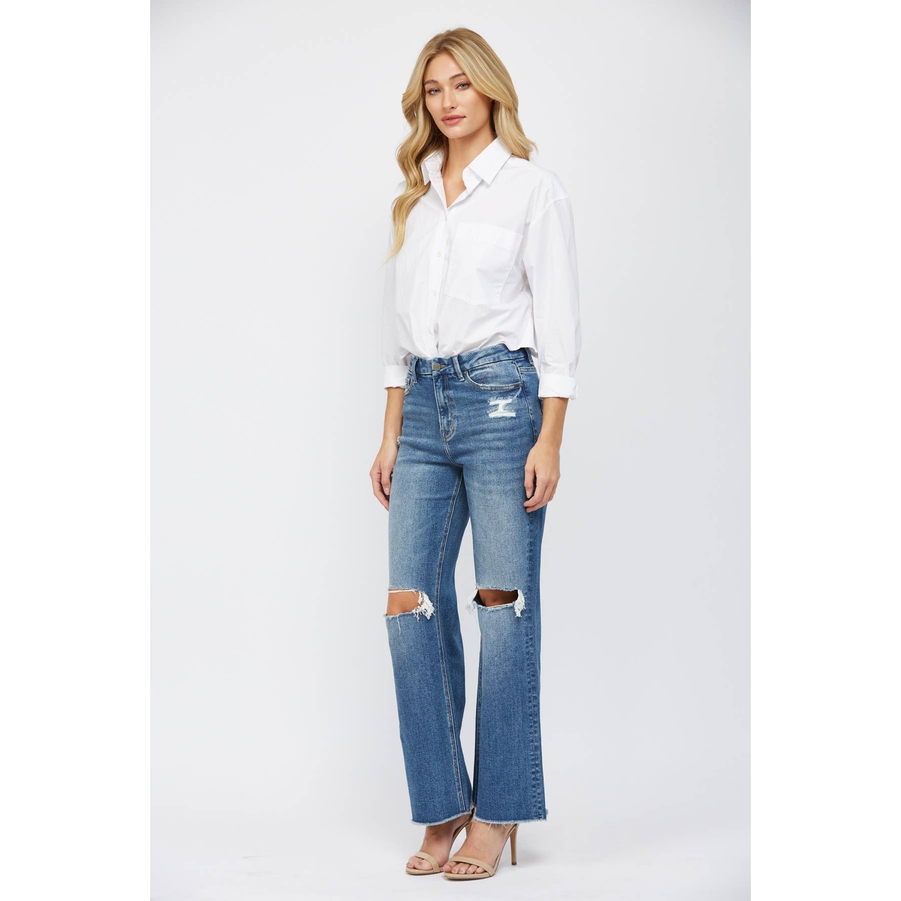 Regal Super High Rise Wide Leg Jeans
