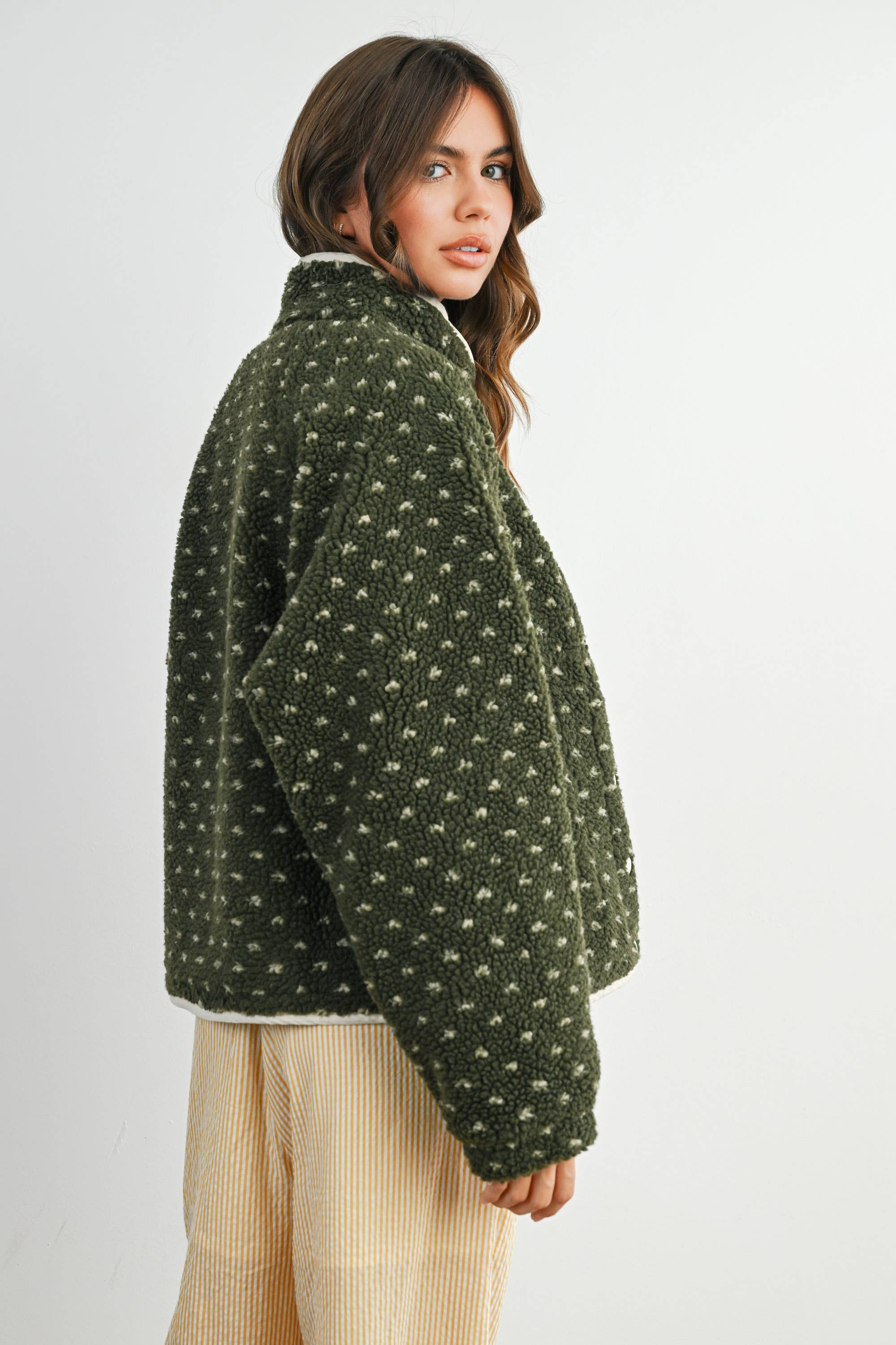 High Pile Fleece Puffer Jacket - BMJ7831