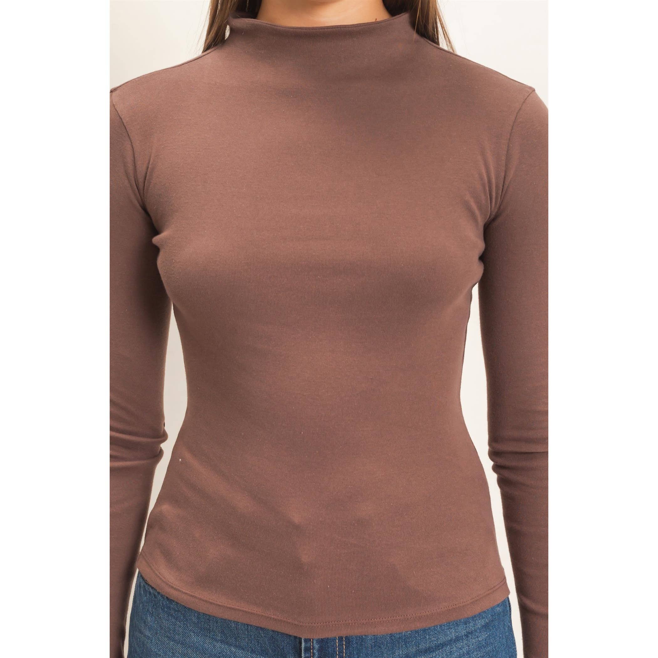Mock Neck Long Sleeve