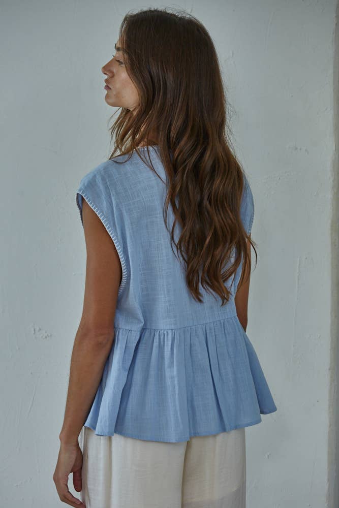 Sleeveless Baby Doll Top