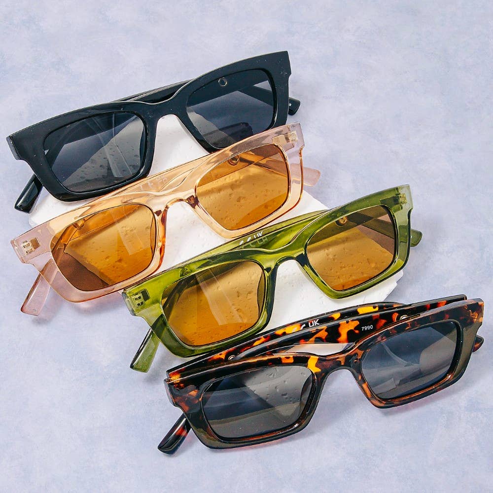Rectangle Sunglasses Set