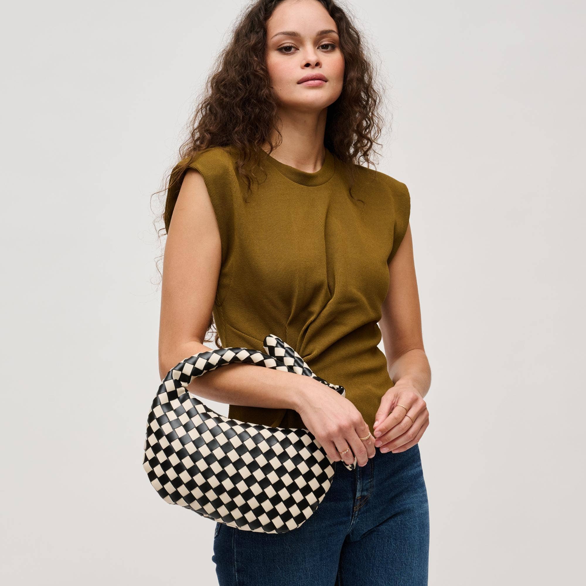 Lizbeth Woven Knot Clutch
