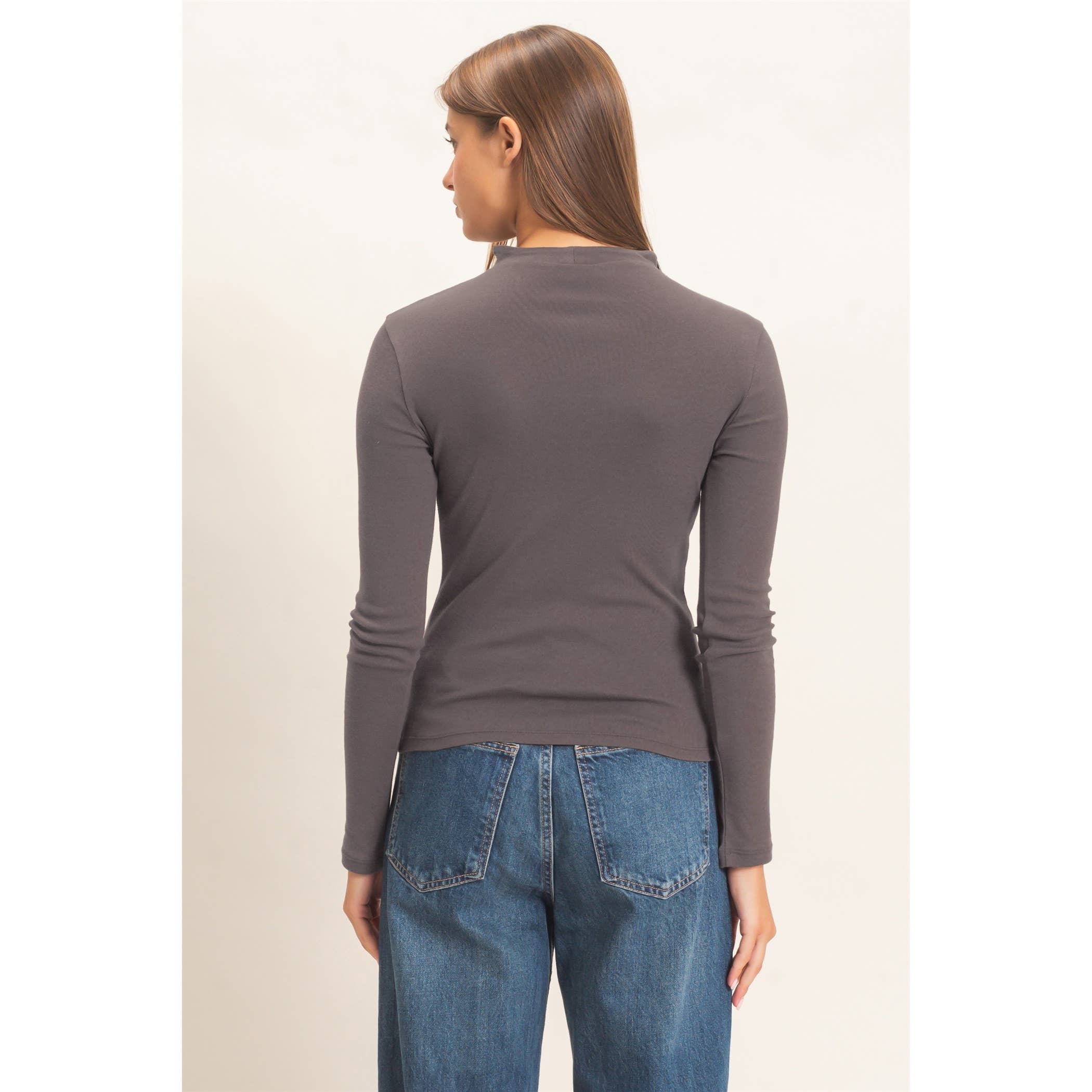 Mock Neck Long Sleeve