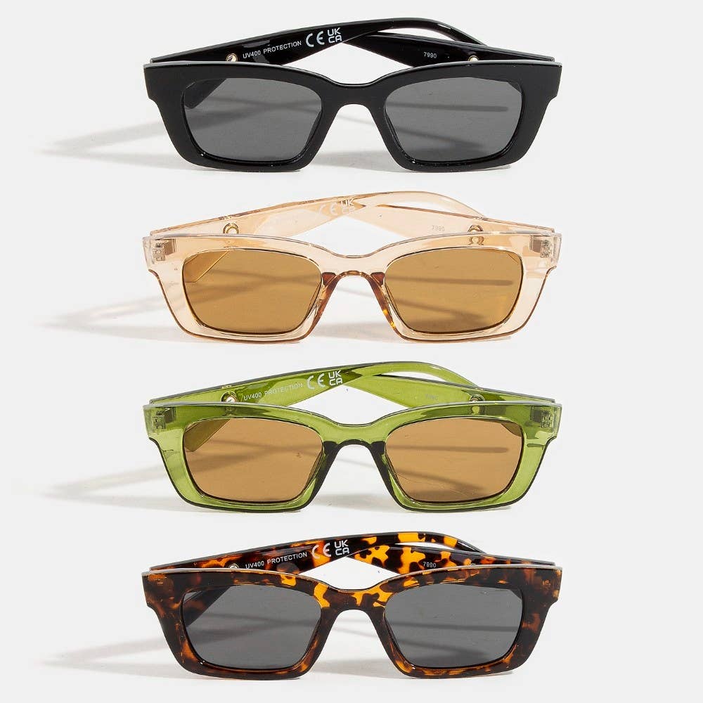 Rectangle Sunglasses Set