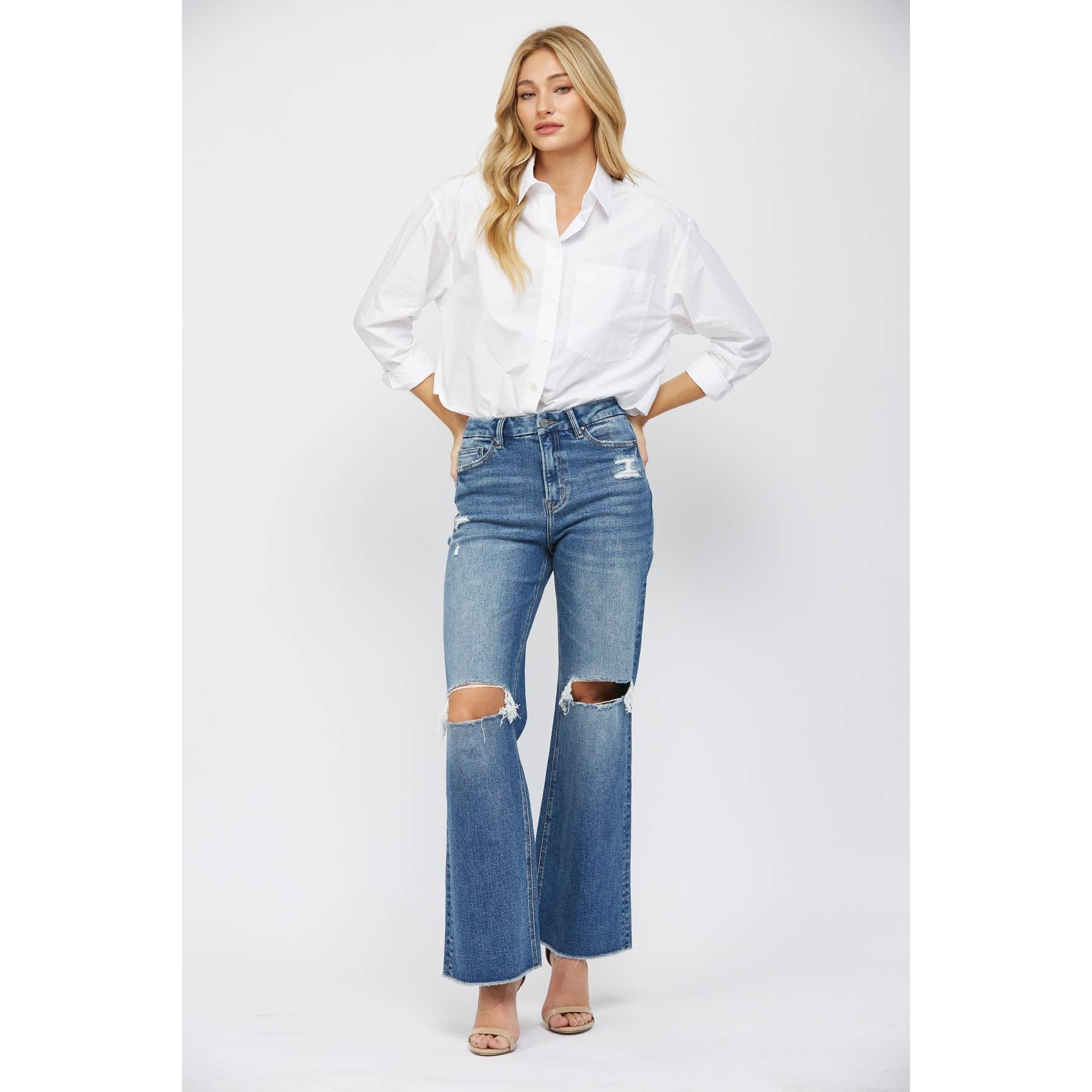 Regal Super High Rise Wide Leg Jeans