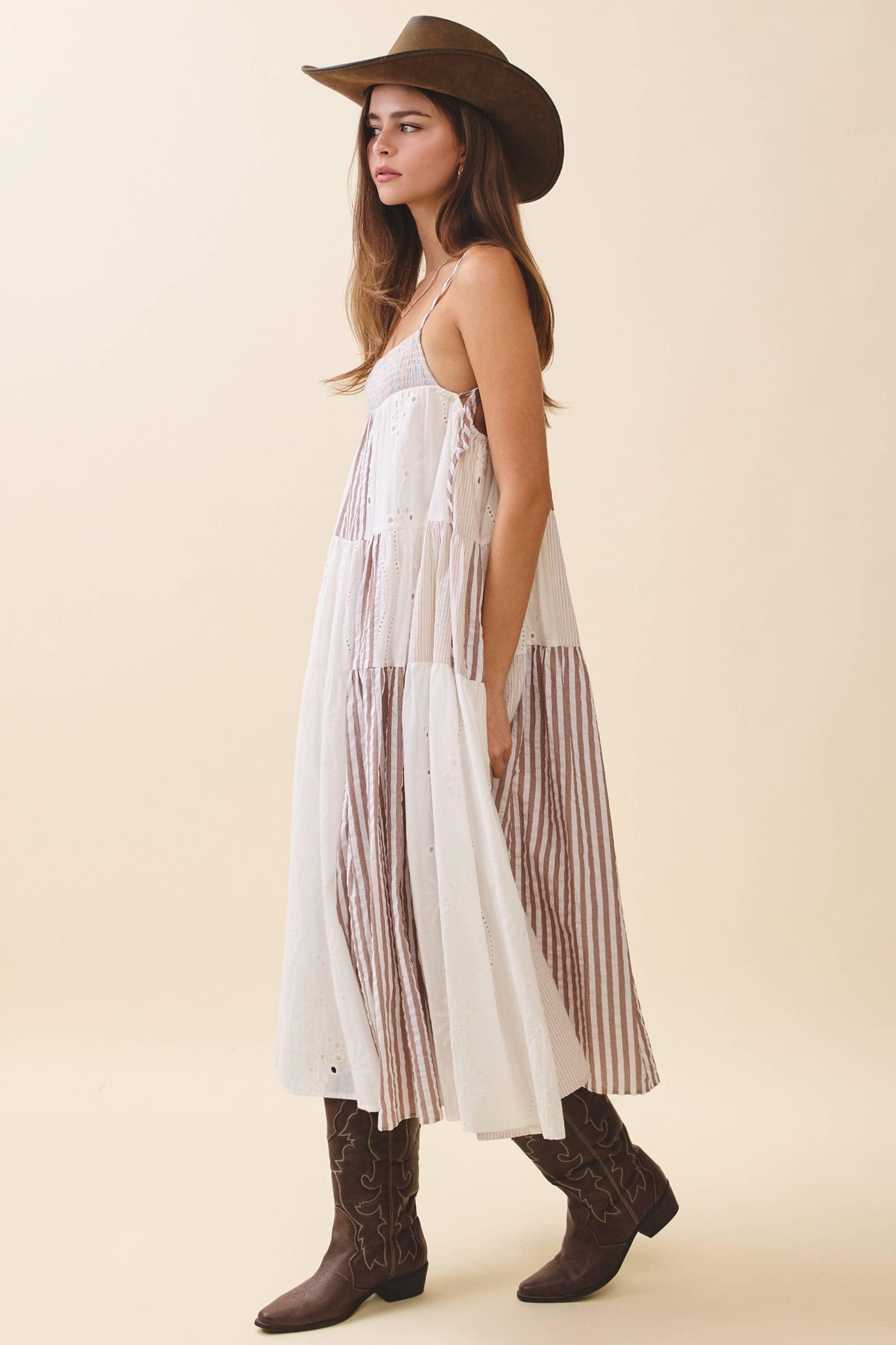 Clara Tiered Midi Dress