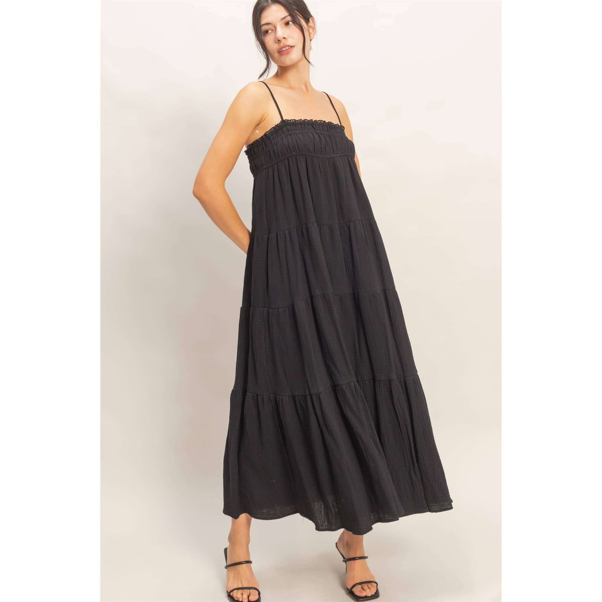 Smocked Tiered Maxi Dress