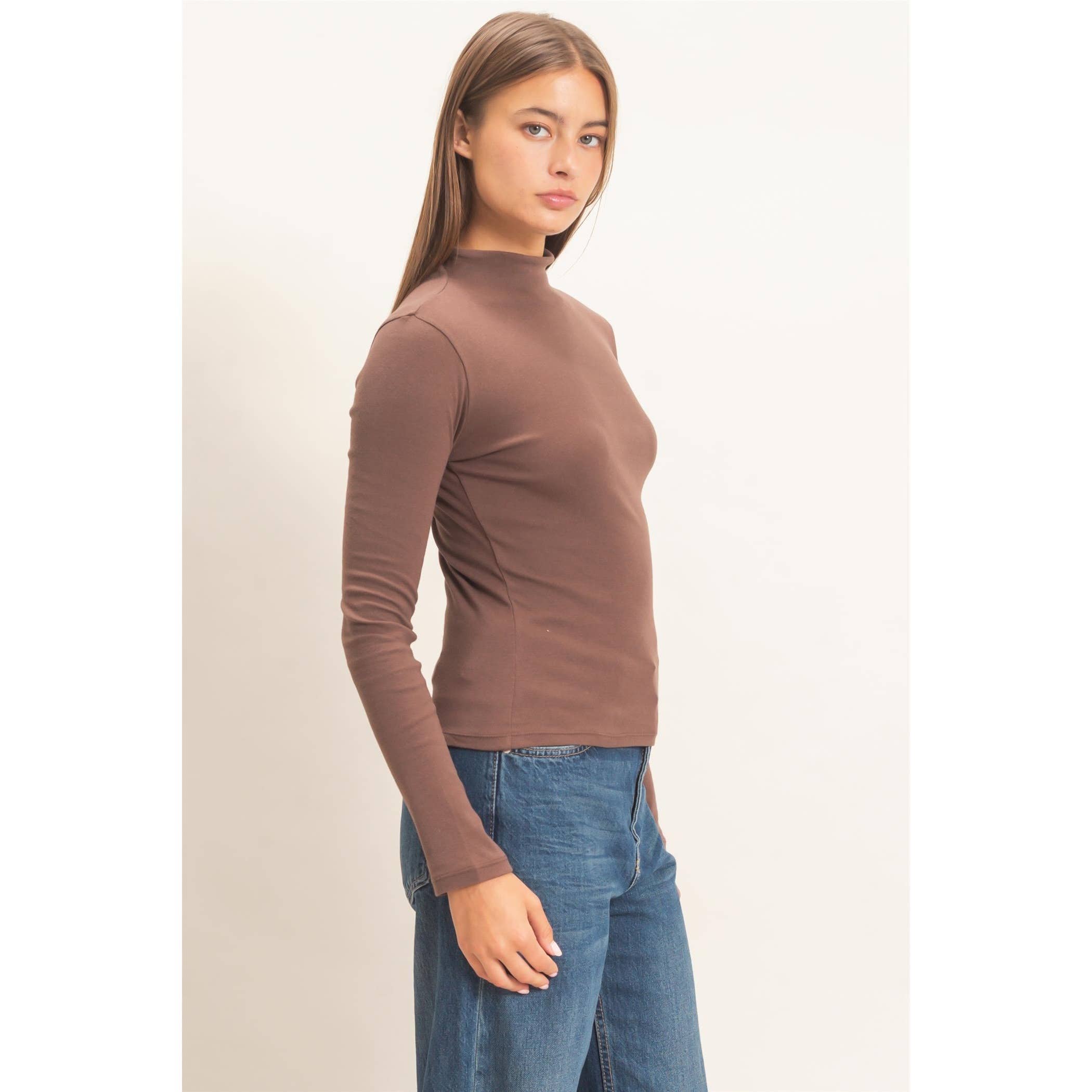 Mock Neck Long Sleeve