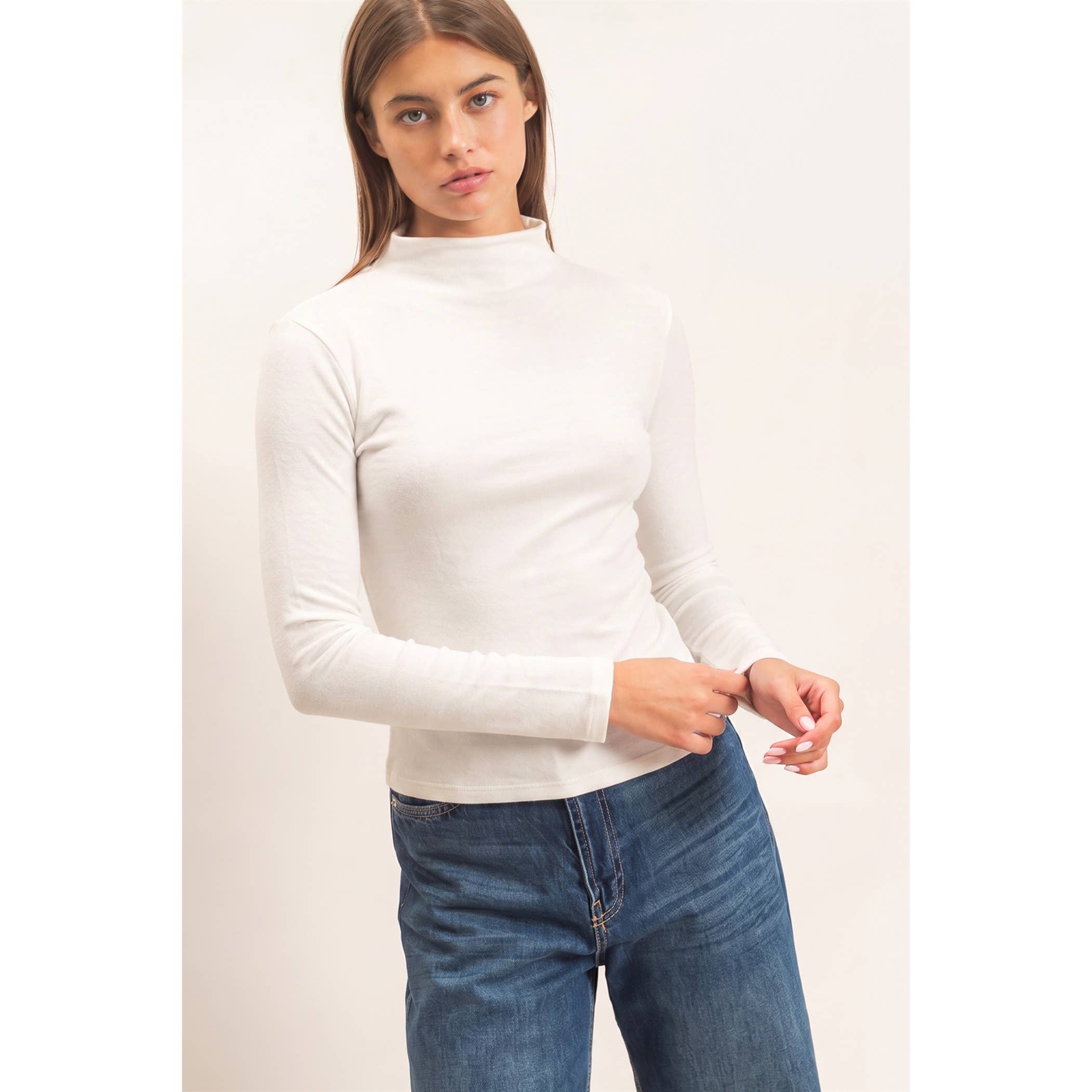 Mock Neck Long Sleeve