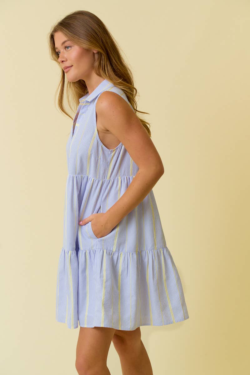 Mae Striped Mini Dress