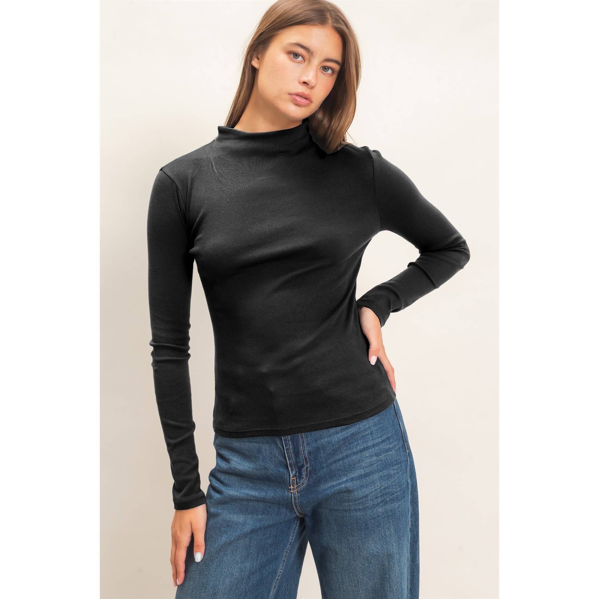 Mock Neck Long Sleeve