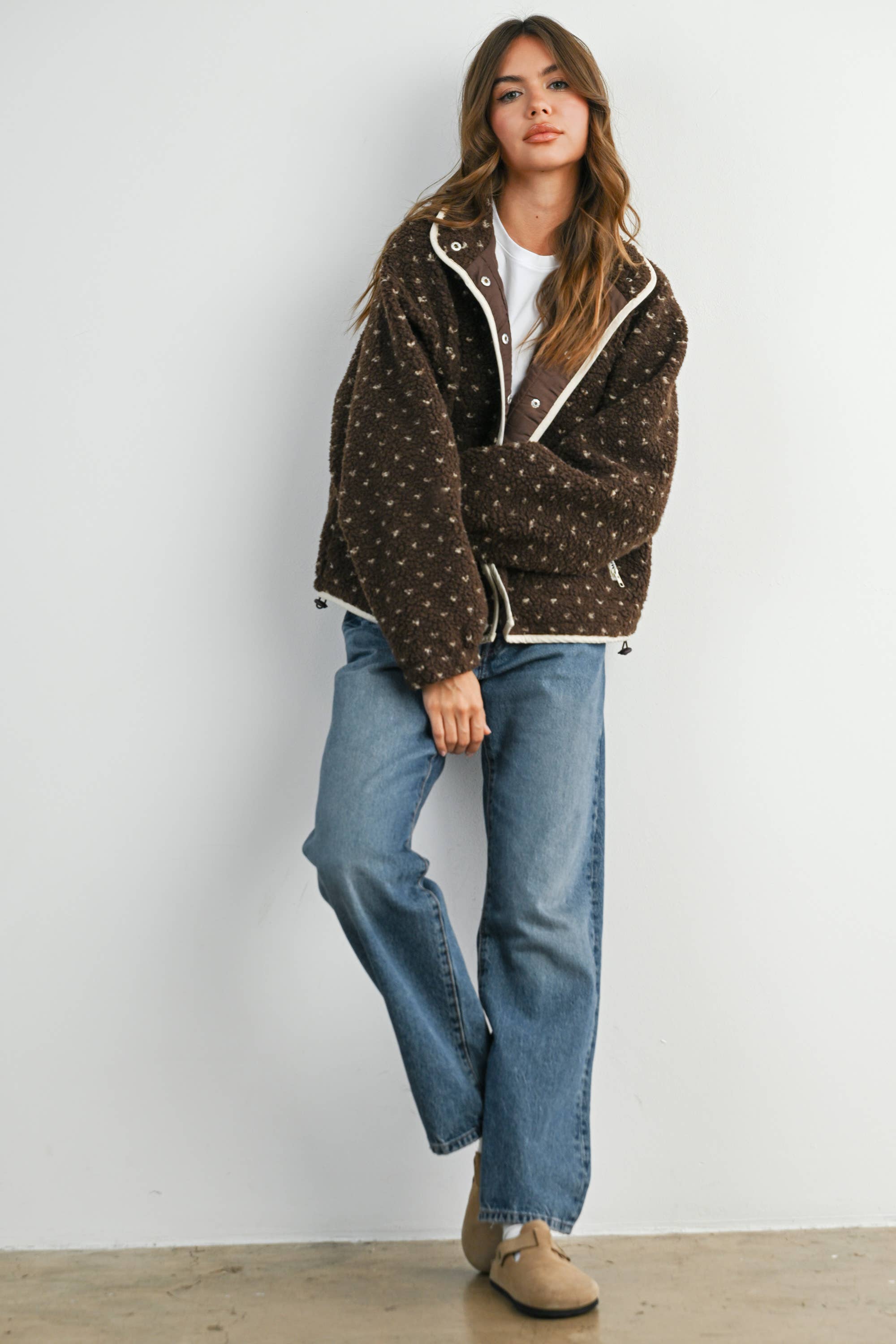 High Pile Fleece Puffer Jacket - BMJ7831
