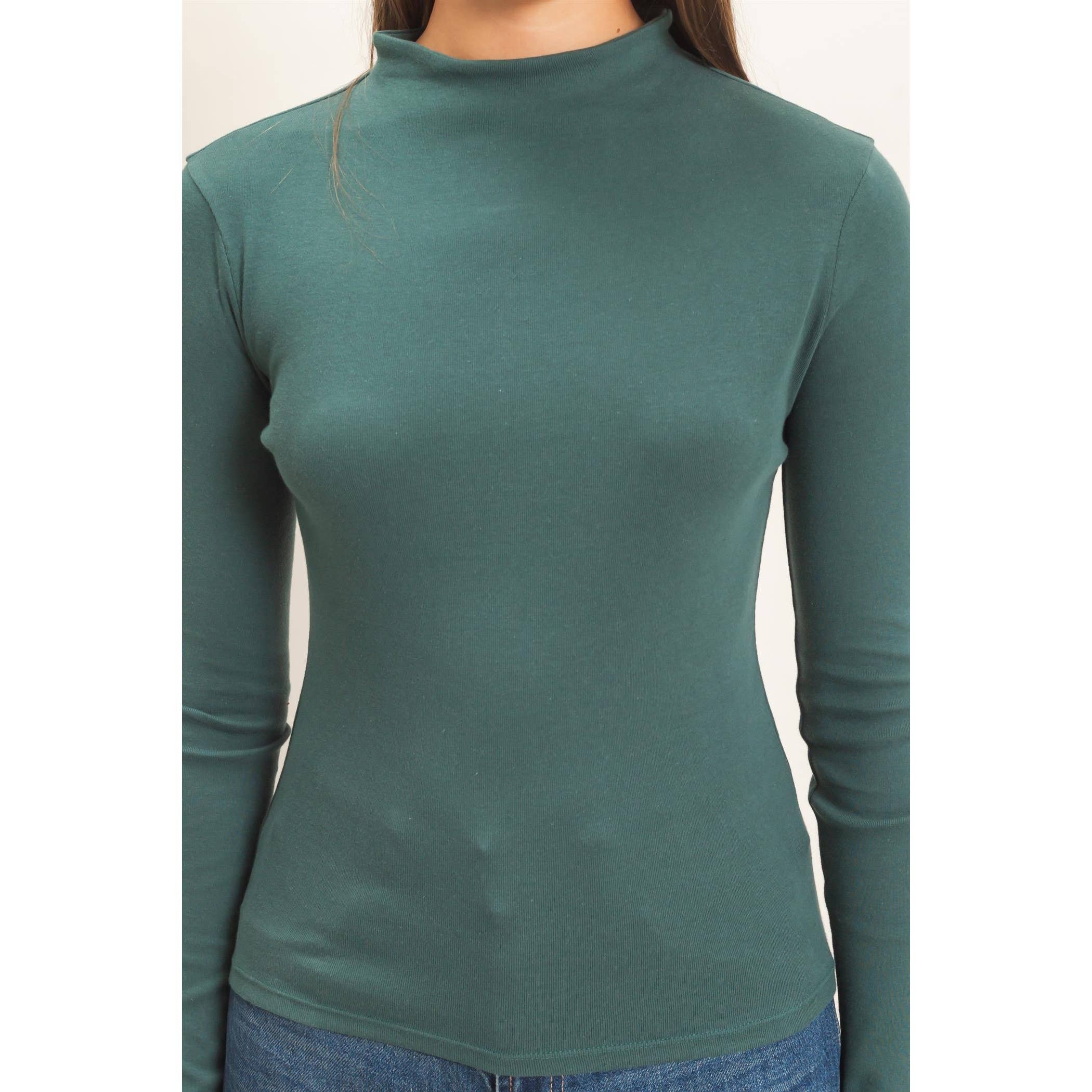 Mock Neck Long Sleeve