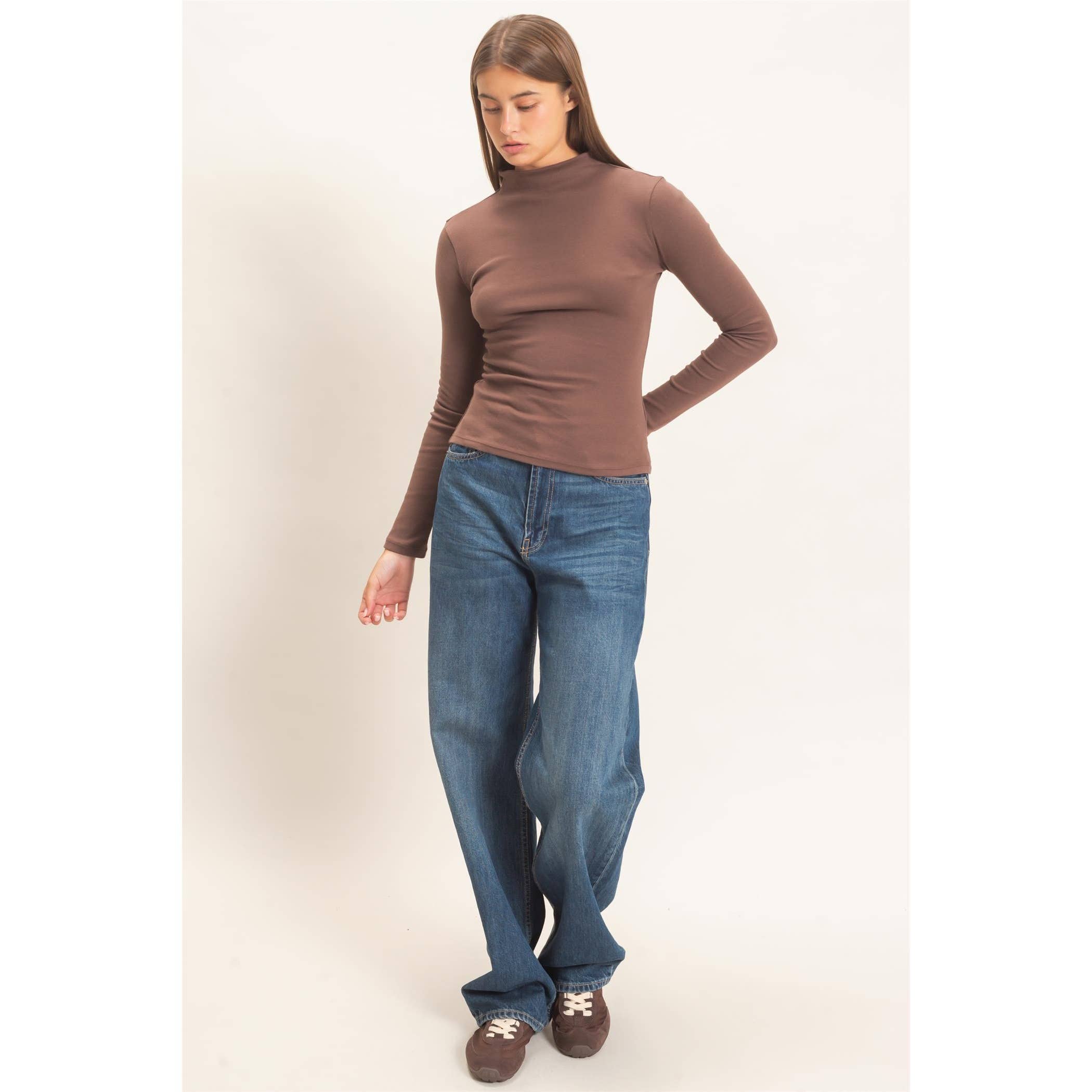 Mock Neck Long Sleeve