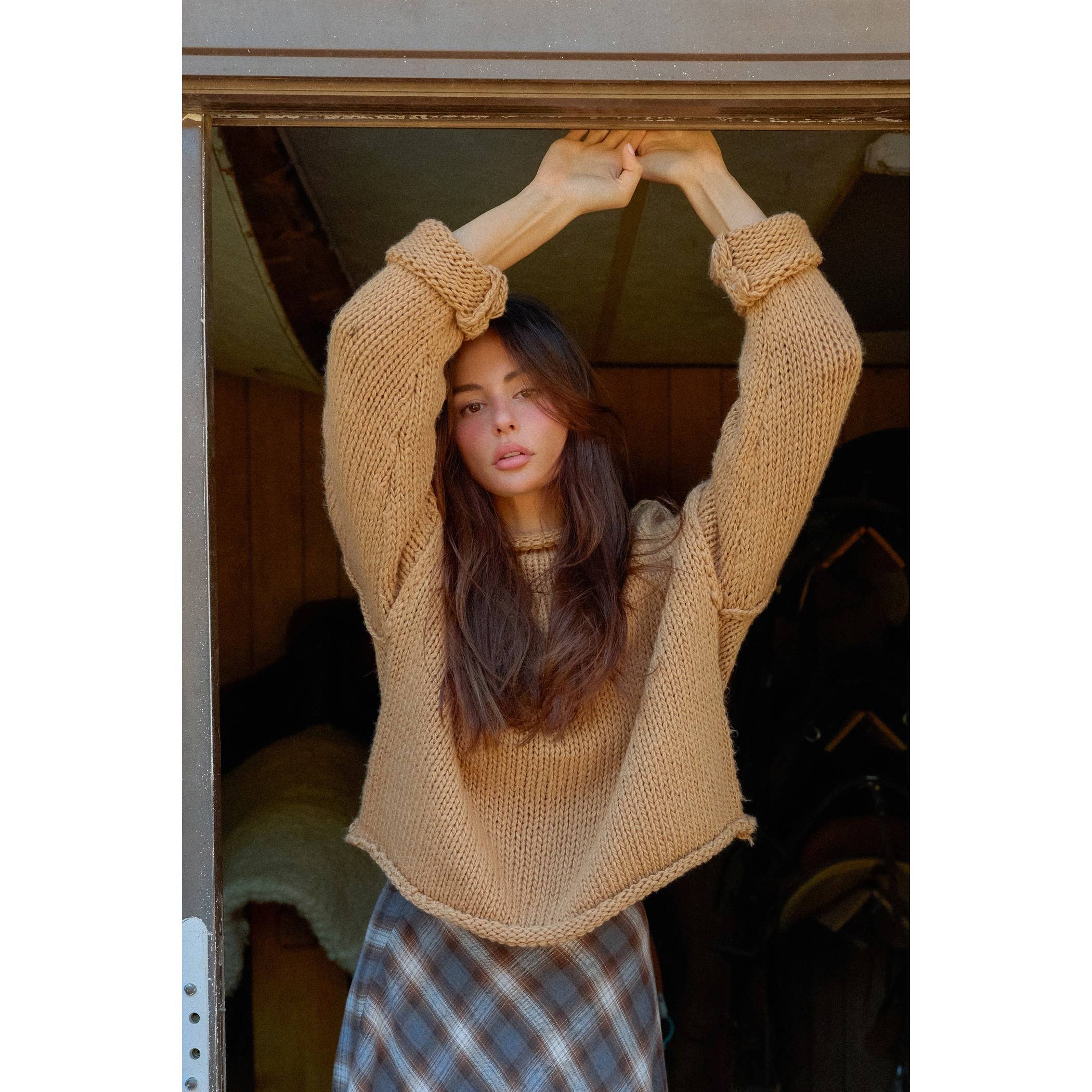Rolled Collar Sweater