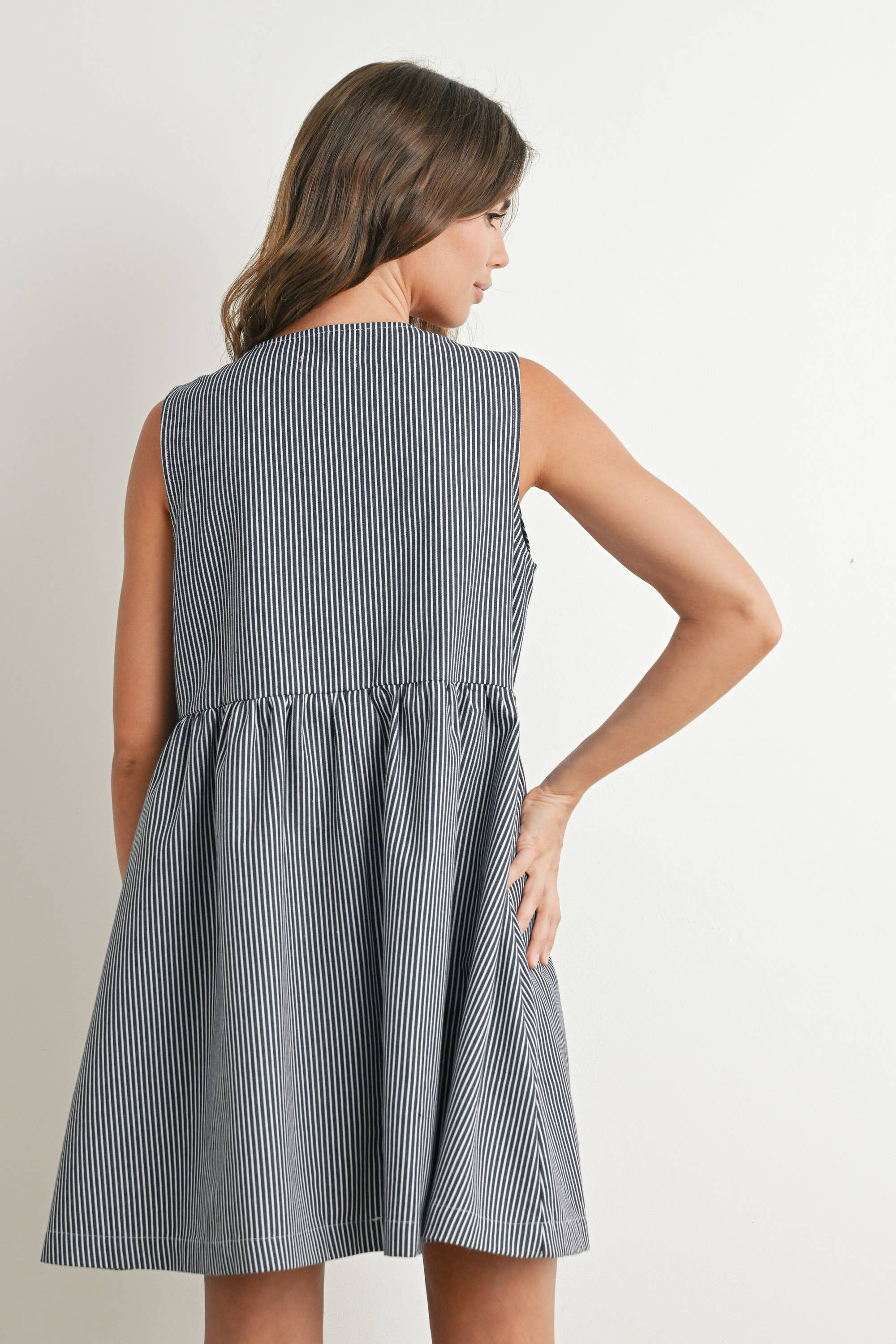 Mini Stripe Bowknot Dress