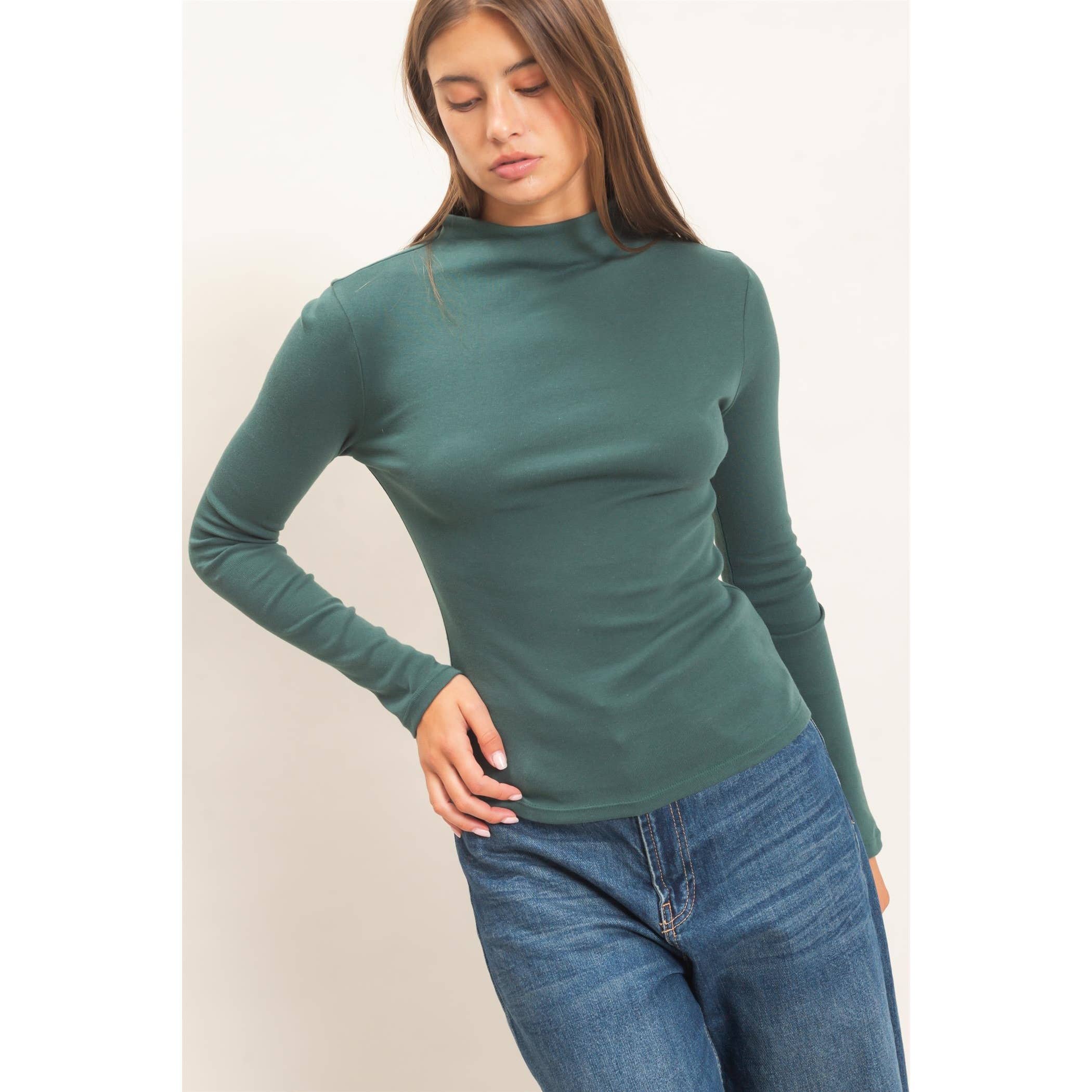 Mock Neck Long Sleeve