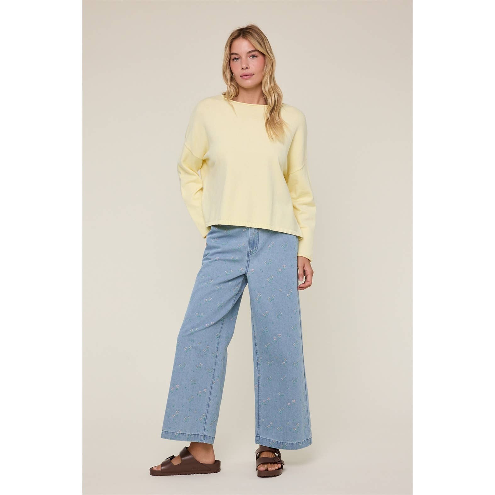 BOAT NECK LIGHTWEIGHT SWEATER