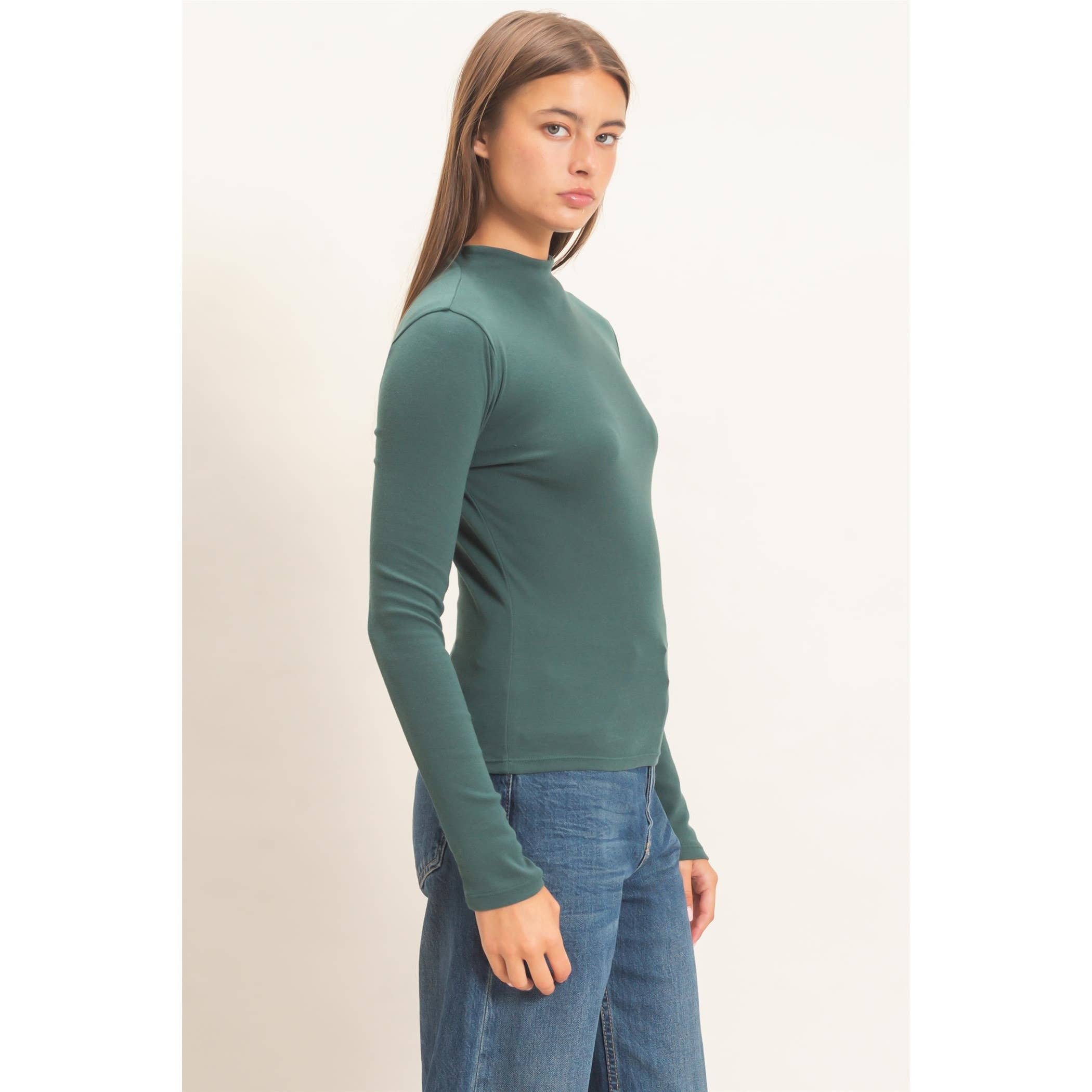Mock Neck Long Sleeve