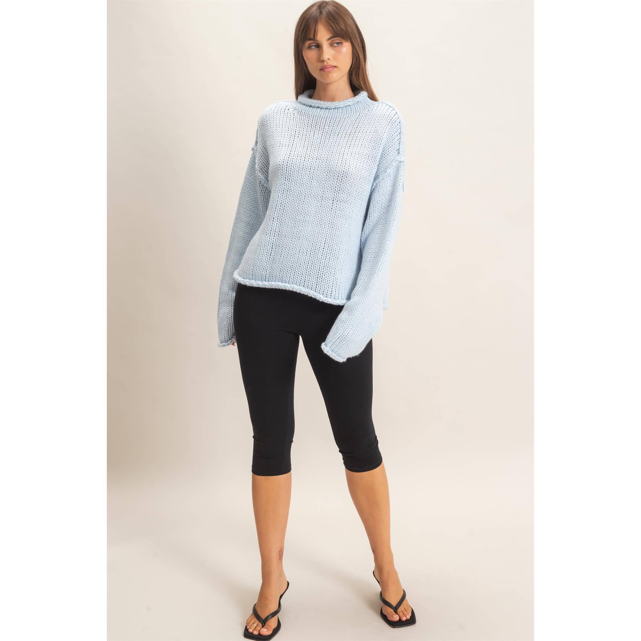 Rolled Collar Sweater