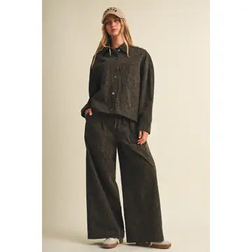 Leopard Cargo Pants