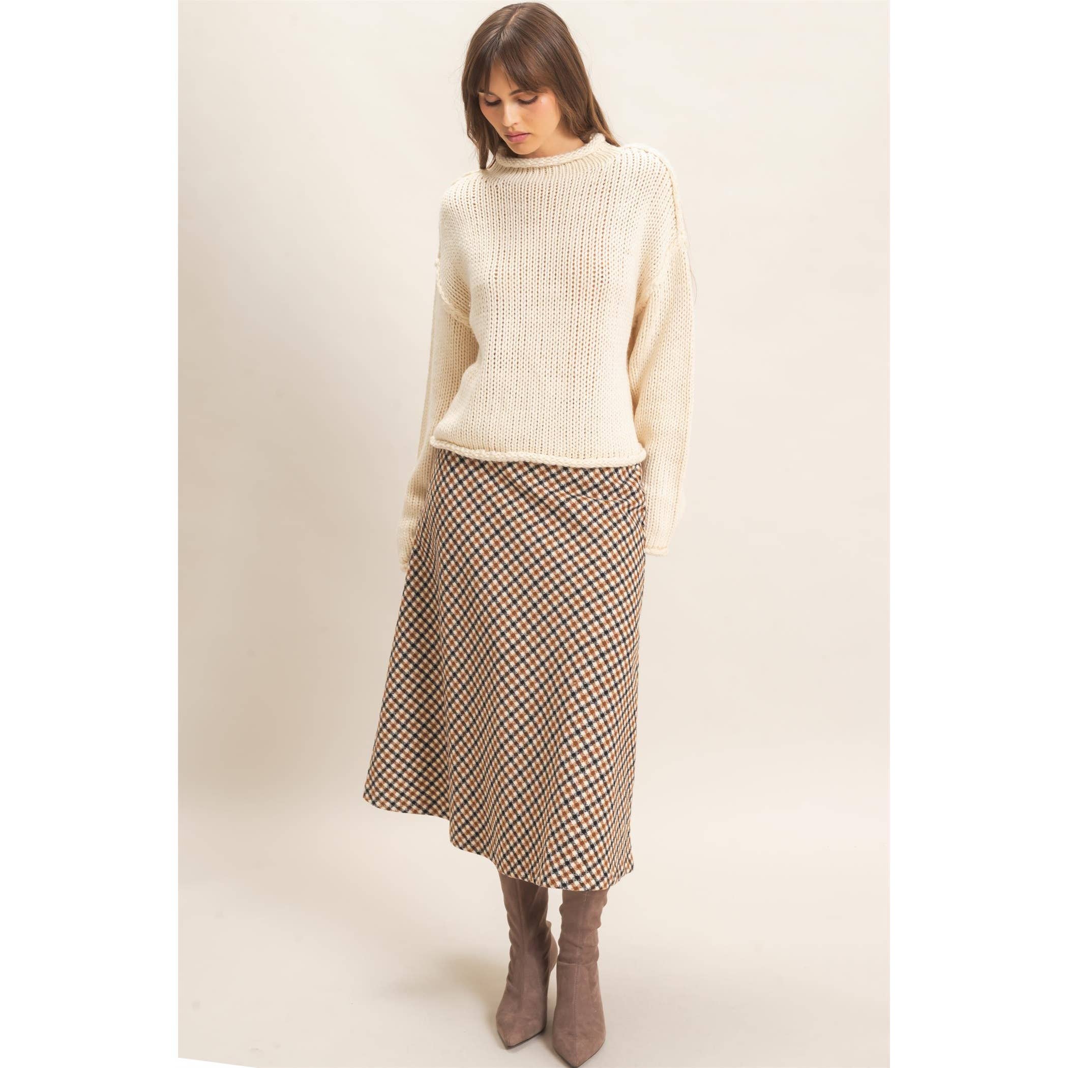 Rolled Collar Sweater