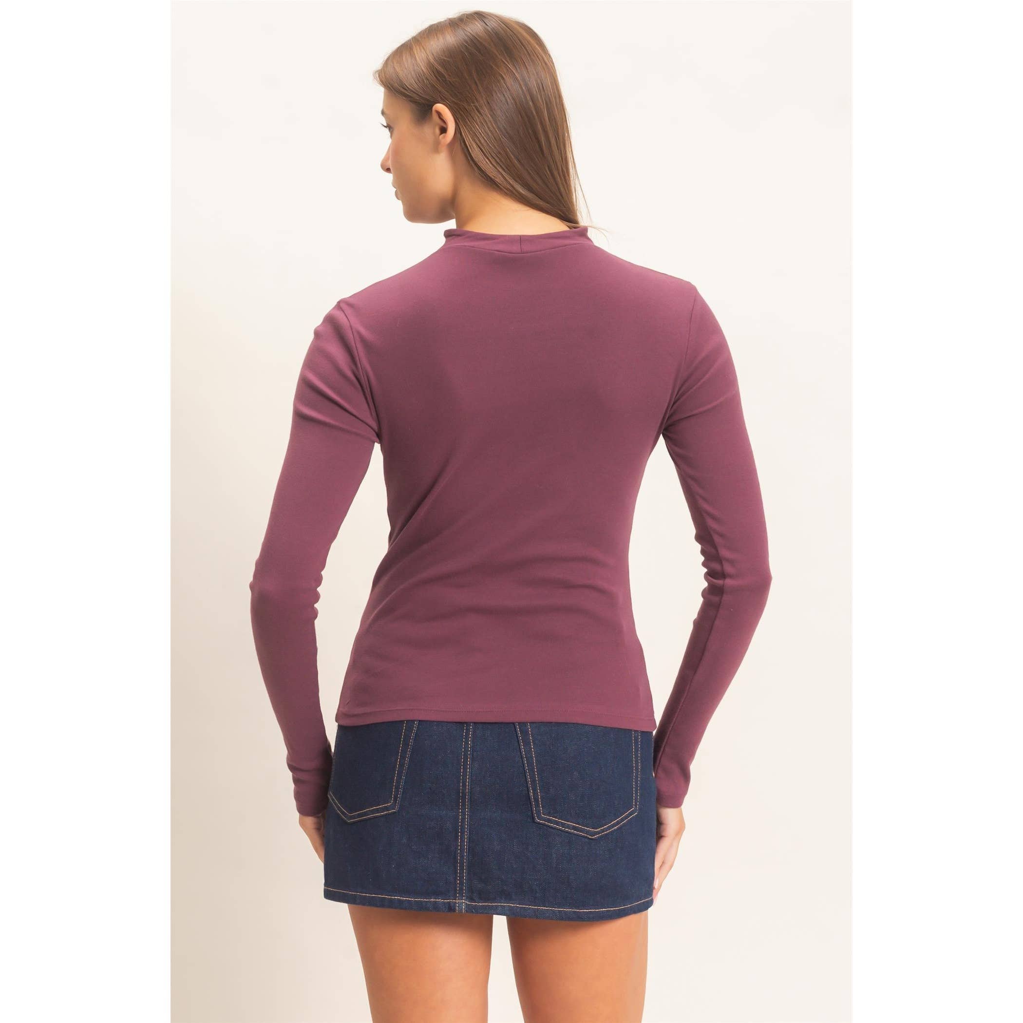 Mock Neck Long Sleeve