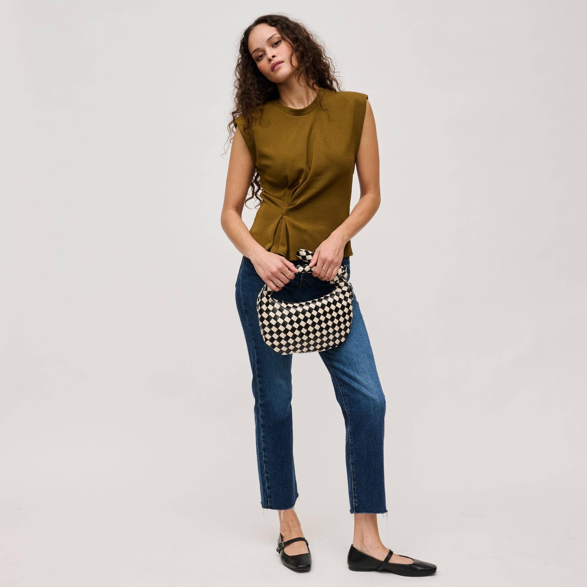 Lizbeth Woven Knot Clutch