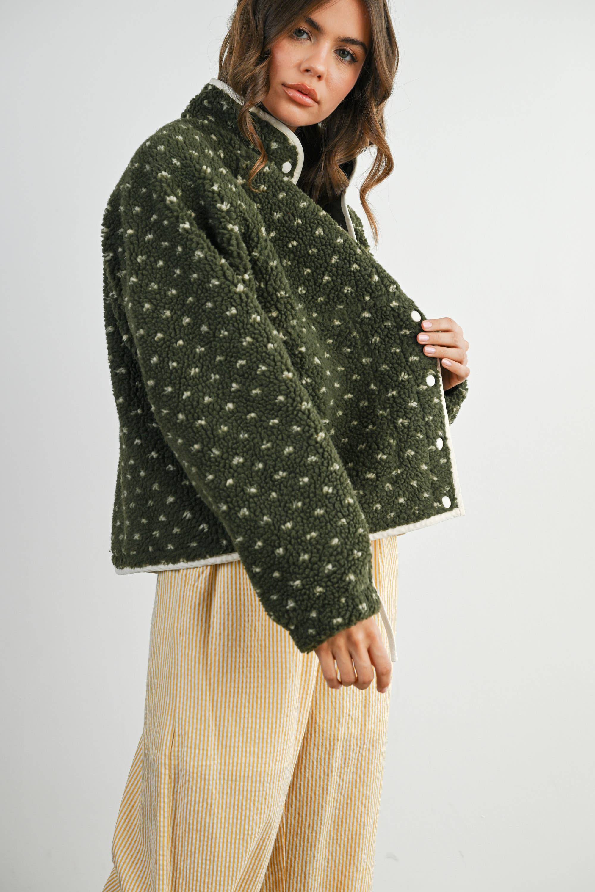 High Pile Fleece Puffer Jacket - BMJ7831