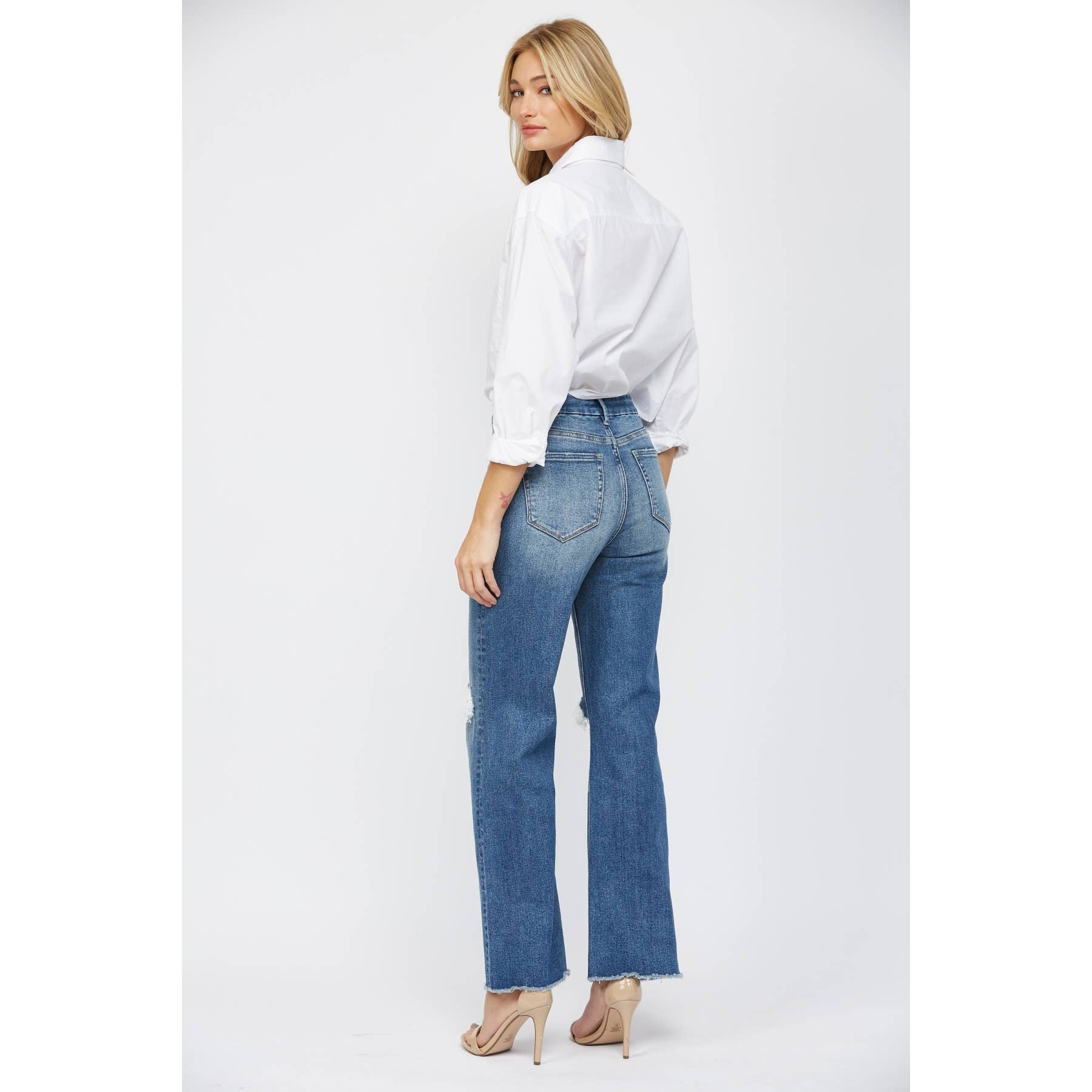 Regal Super High Rise Wide Leg Jeans