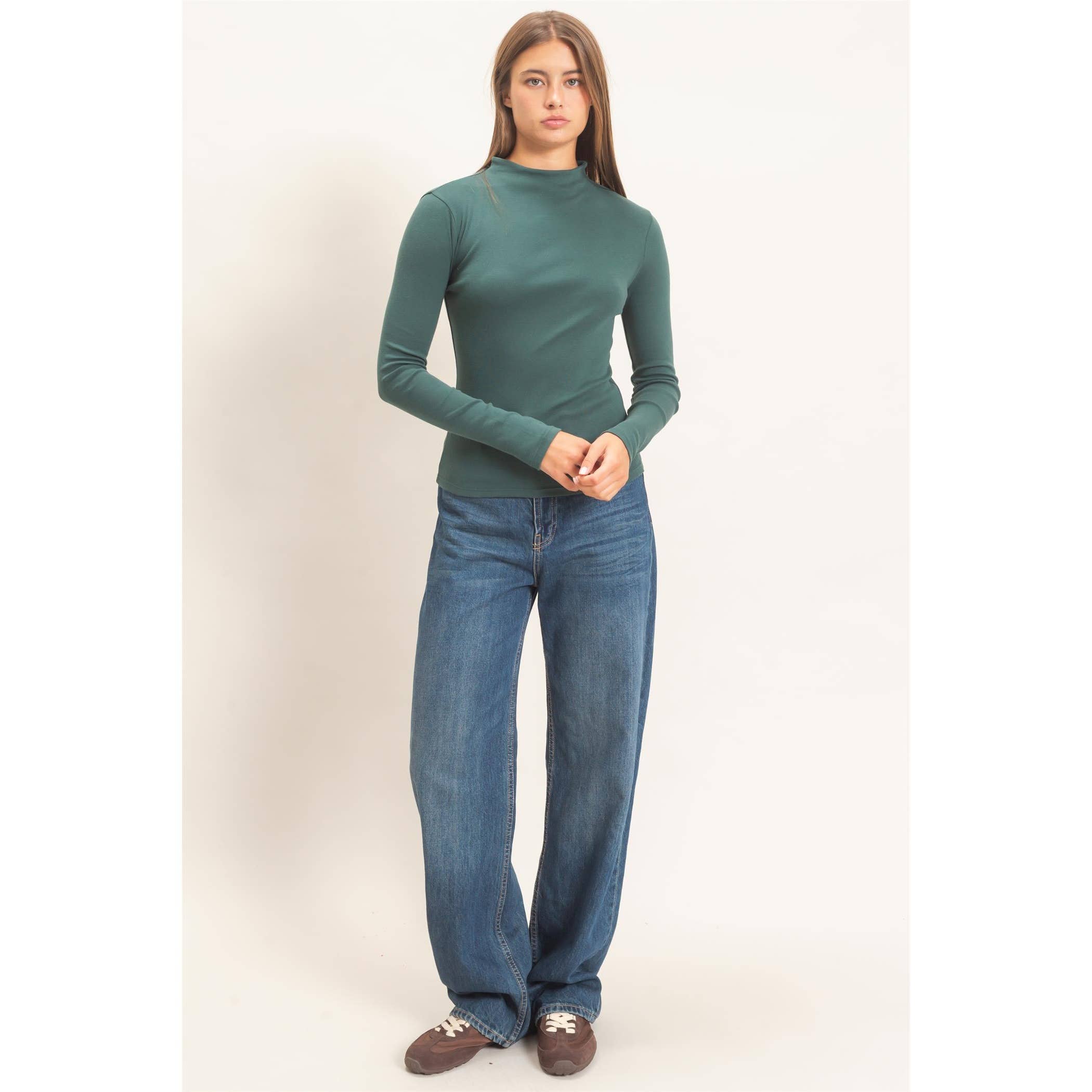 Mock Neck Long Sleeve