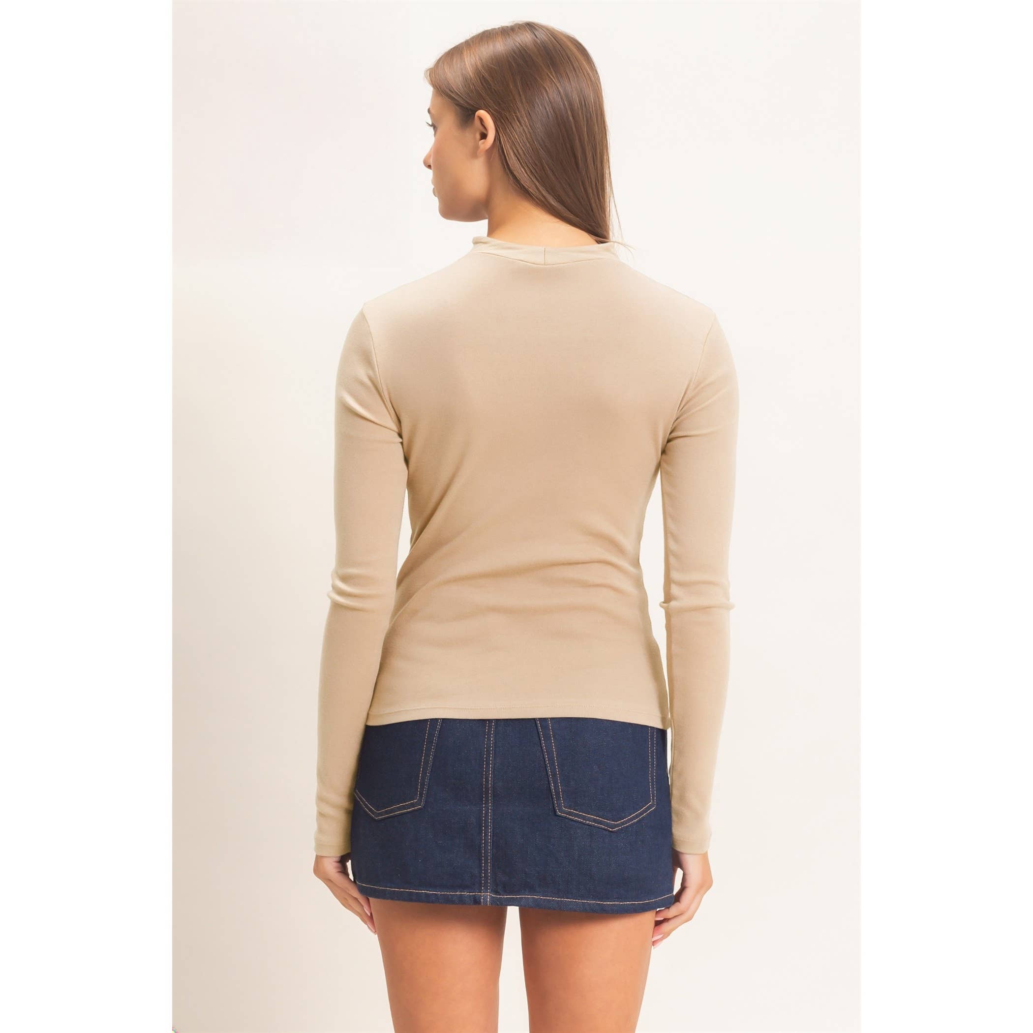 Mock Neck Long Sleeve