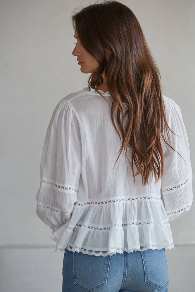 Kait Woven Cotton Top