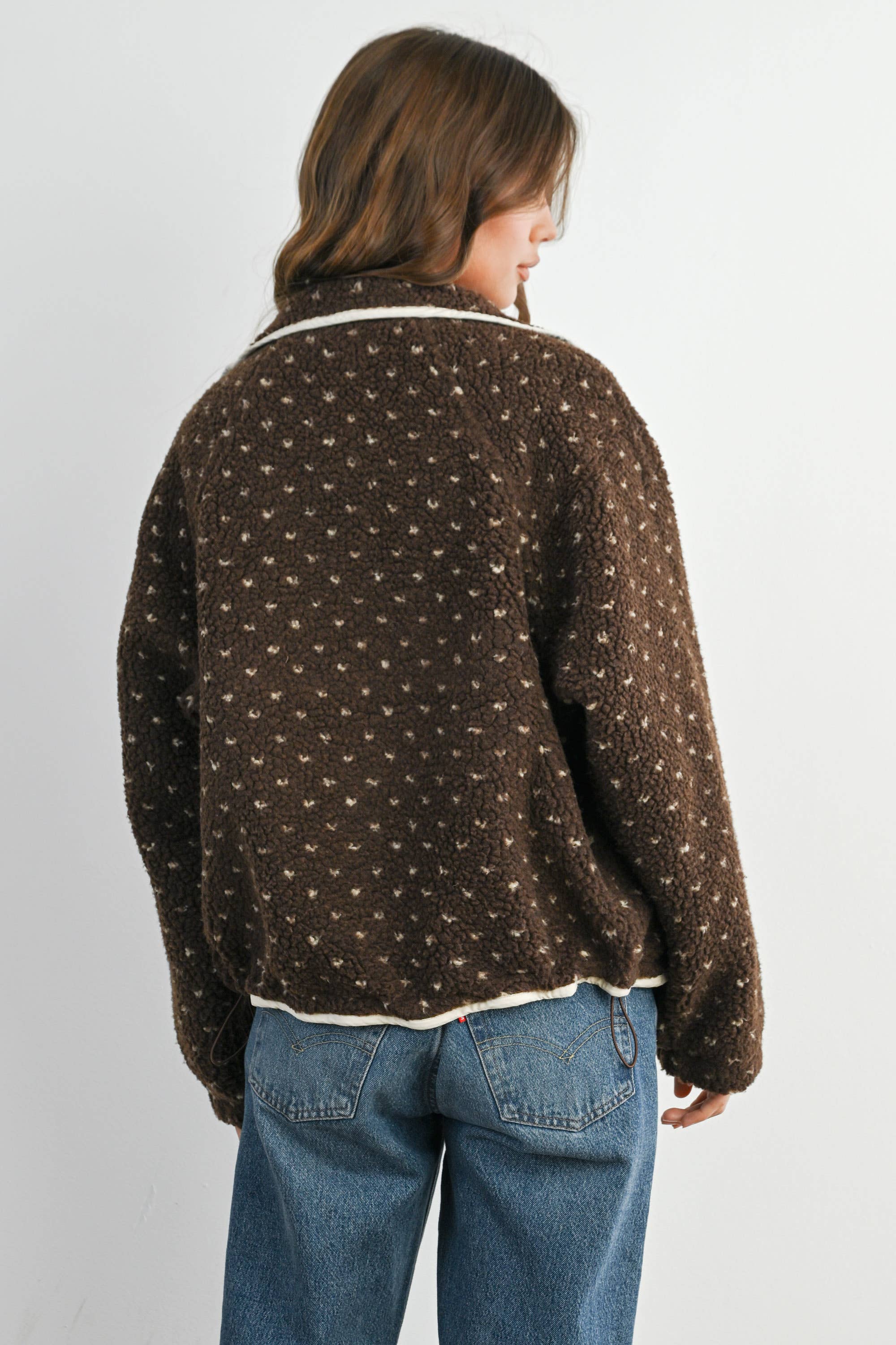 High Pile Fleece Puffer Jacket - BMJ7831