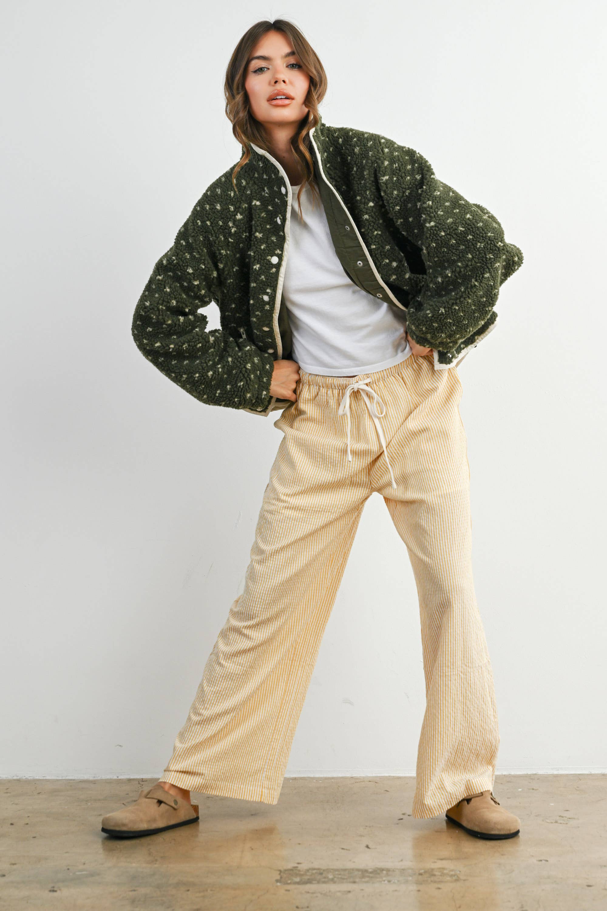 High Pile Fleece Puffer Jacket - BMJ7831