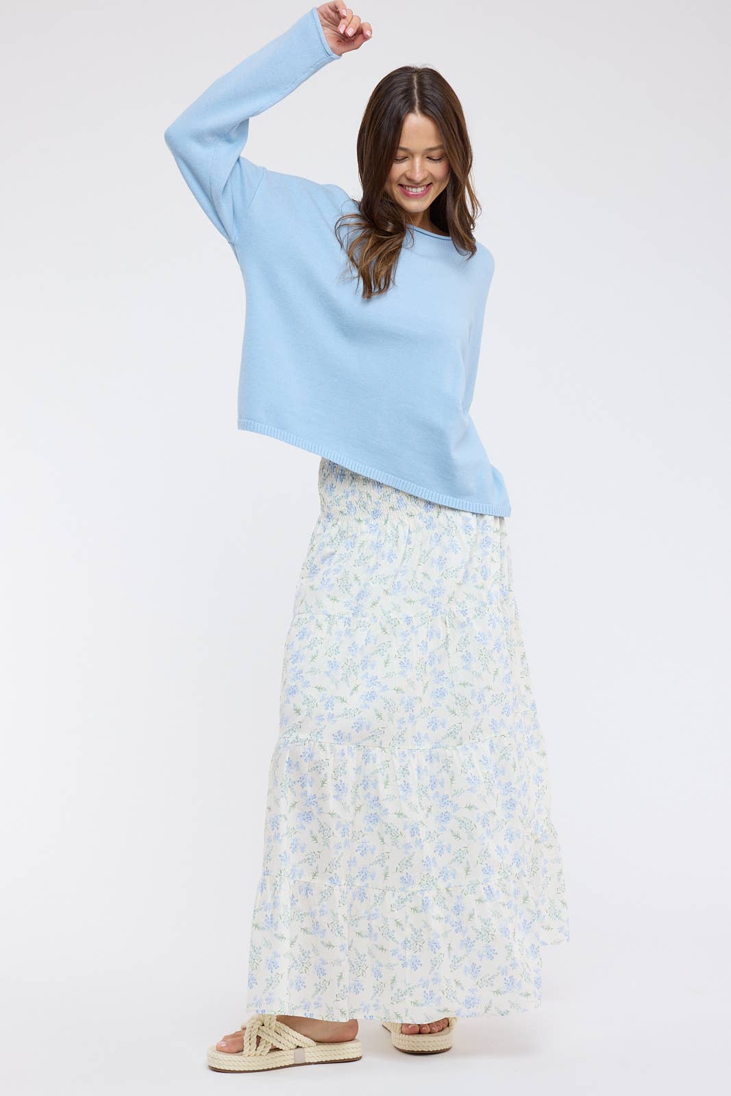 BOAT NECK LIGHTWEIGHT SWEATER